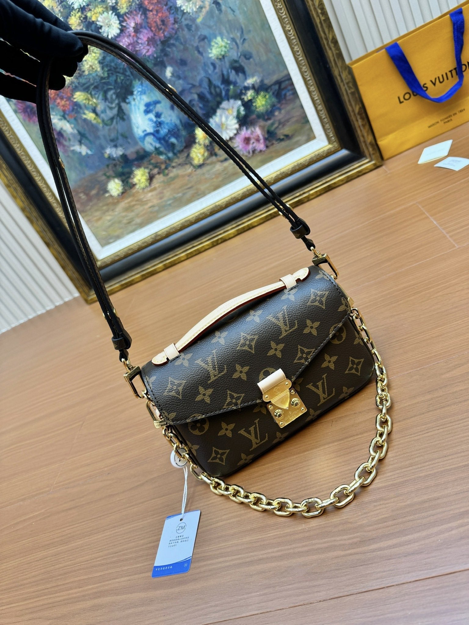 LV POCHETTE METIS EAST WEST MARRON MONOGRAMME TOILE 206021