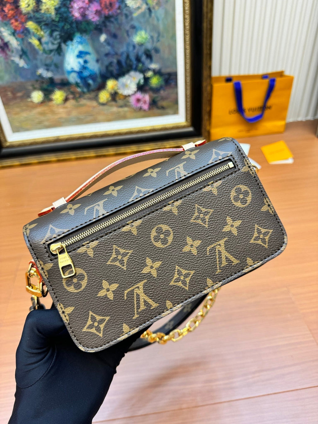 LV POCHETTE METIS EAST WEST BROWN MONOGRAM CANVAS 206021