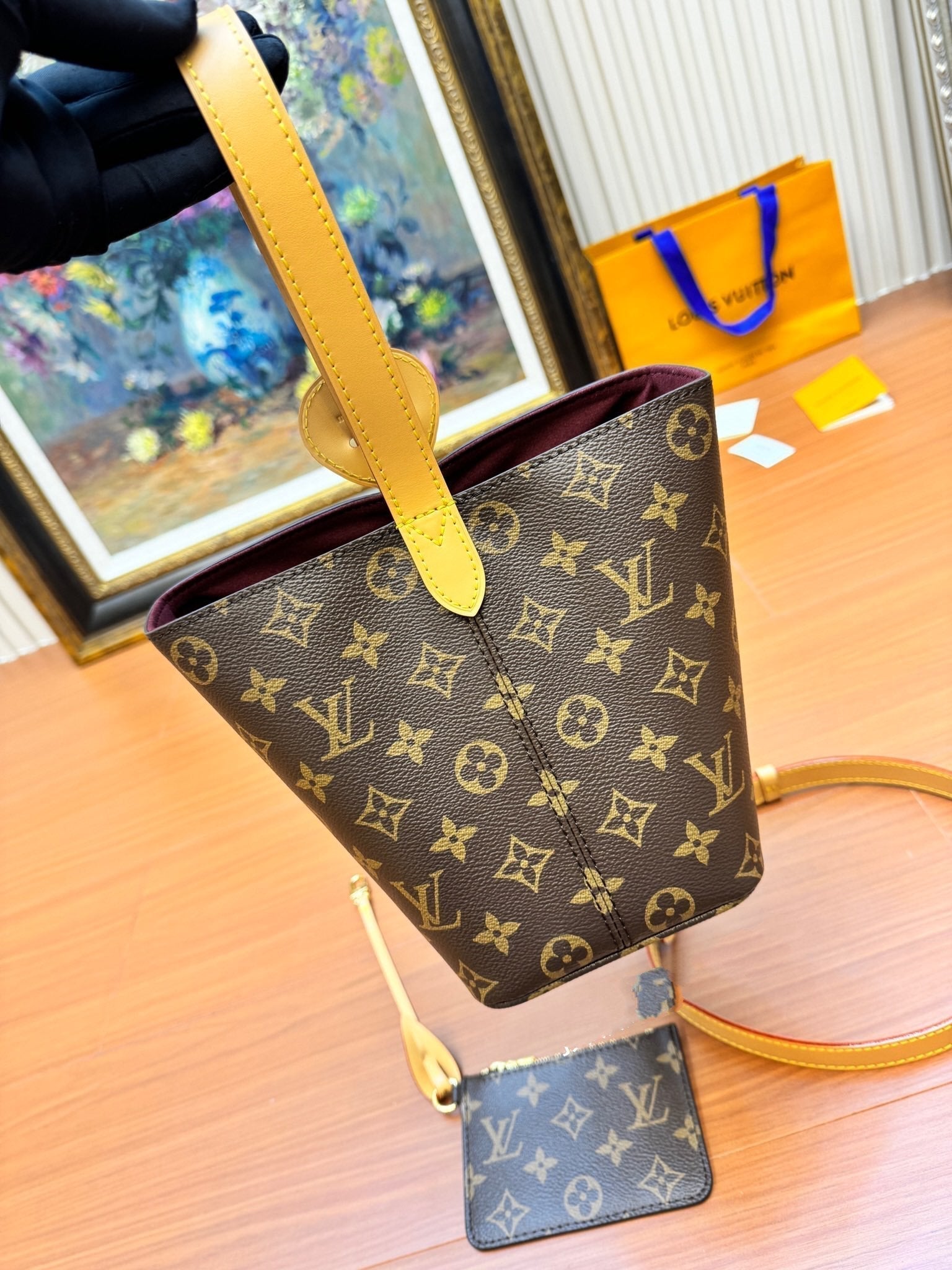 LV ALL IN BB 16CM TOILE MONOGRAMME MARRON 206007