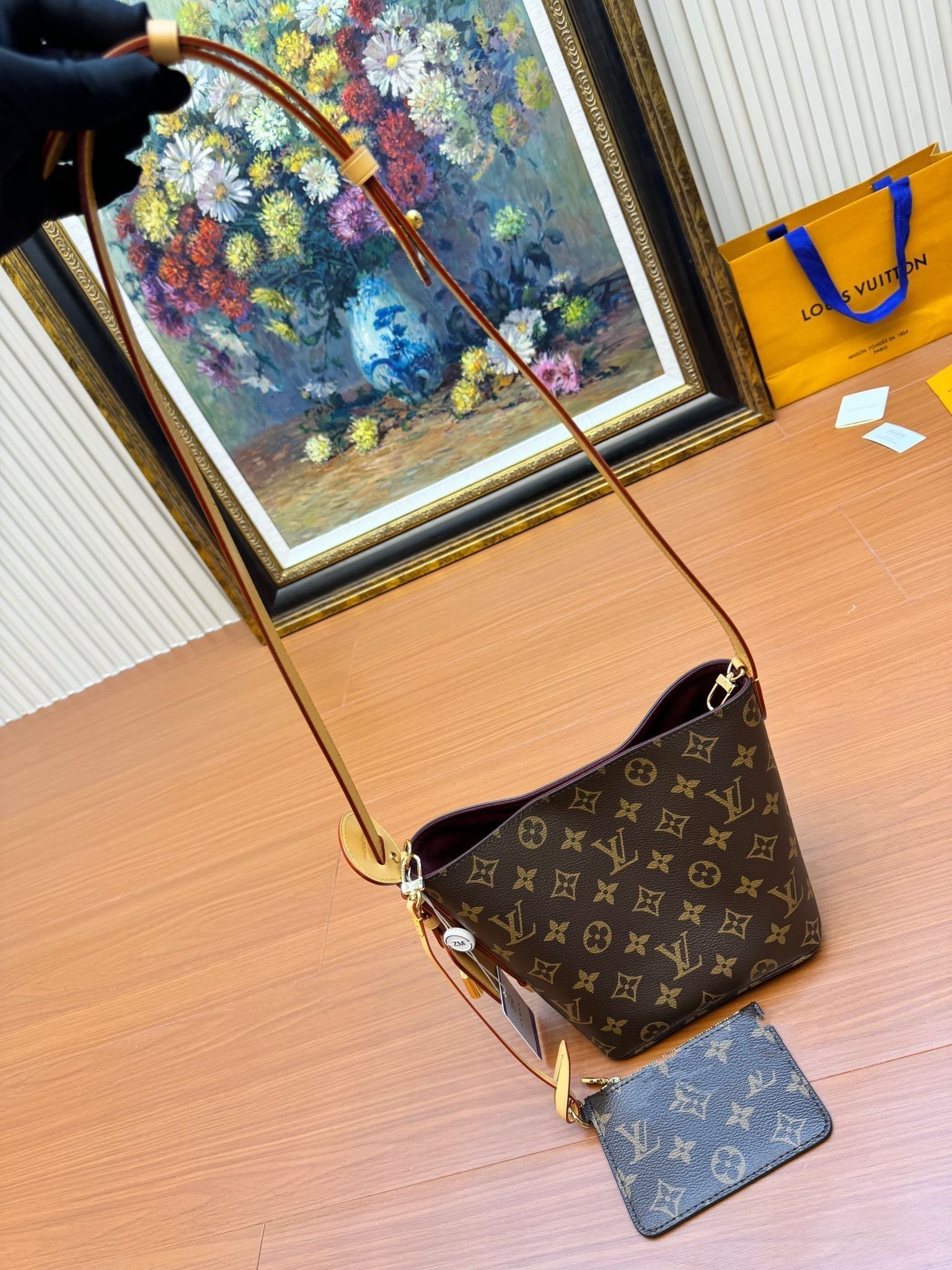 LV ALL IN BB 16CM TOILE MONOGRAMME MARRON 206007