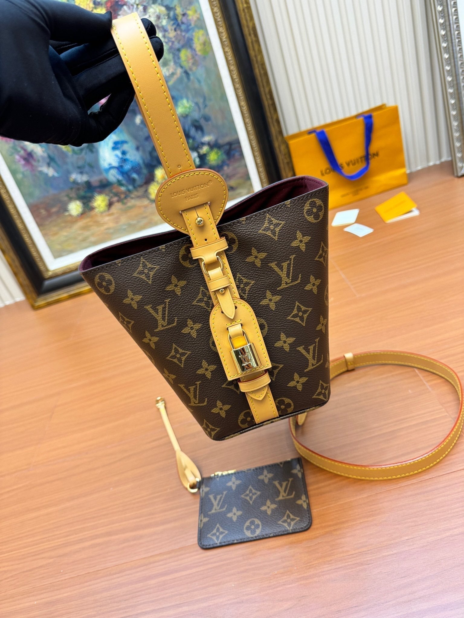 LV ALL IN BB 16CM TOILE MONOGRAMME MARRON 206007