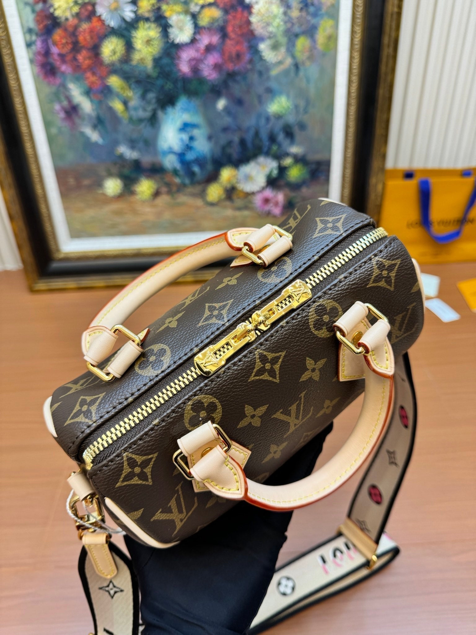 LV NANO SPEEDY 20CM TOILE MONOGRAMME MARRON 206009