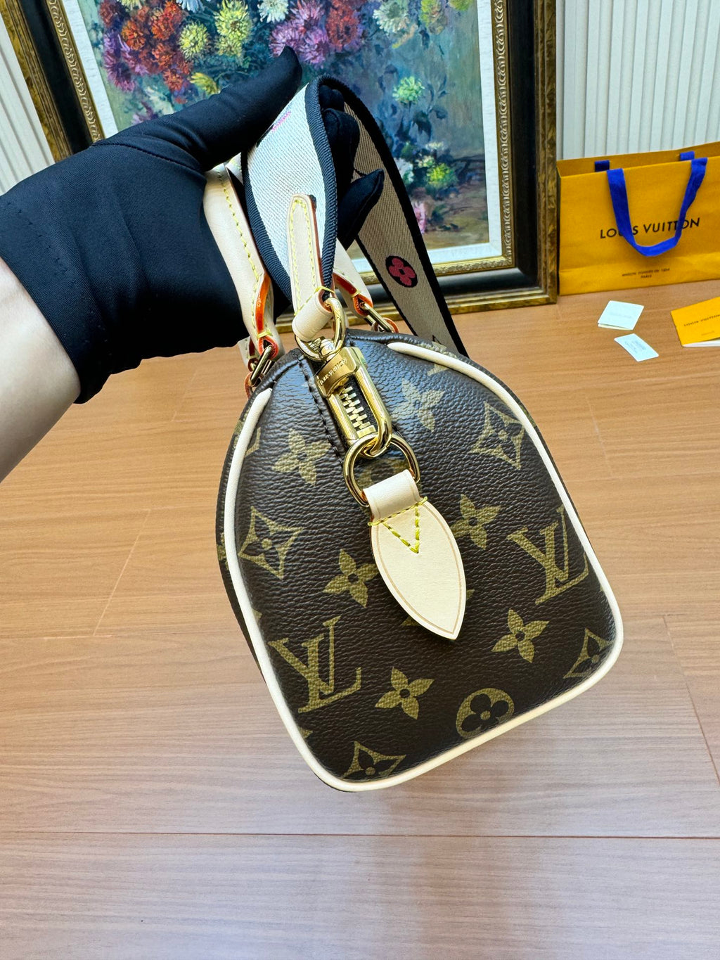 LV NANO SPEEDY 20CM TOILE MONOGRAMME MARRON 206009