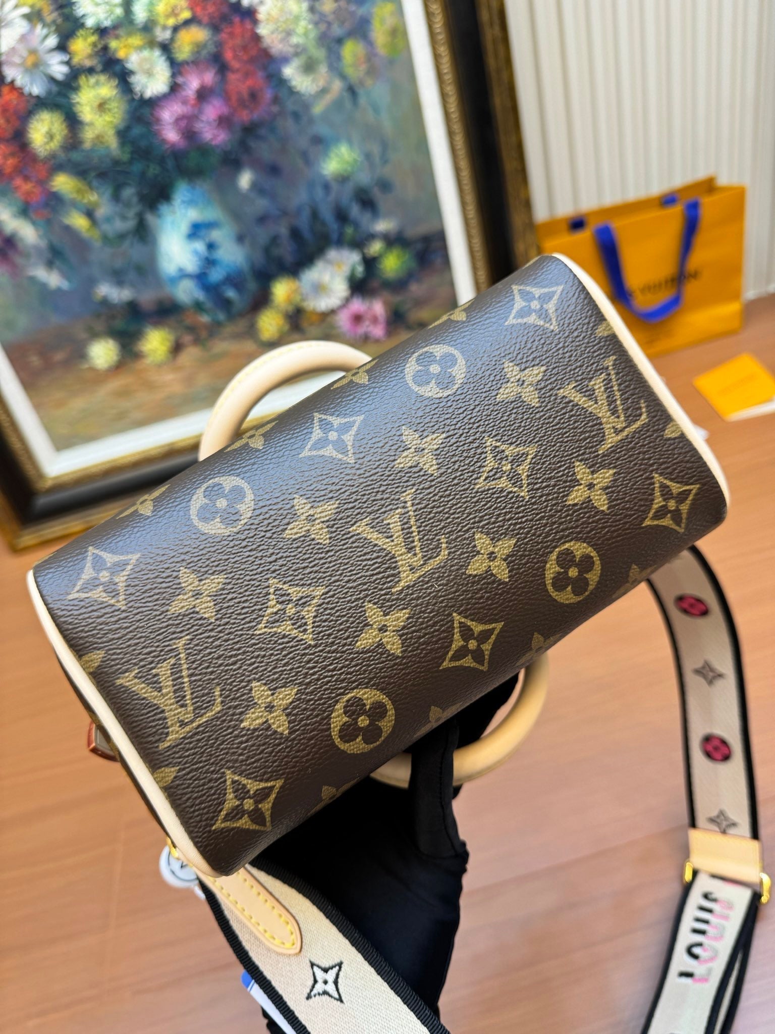 LV NANO SPEEDY 20CM TOILE MONOGRAMME MARRON 206009