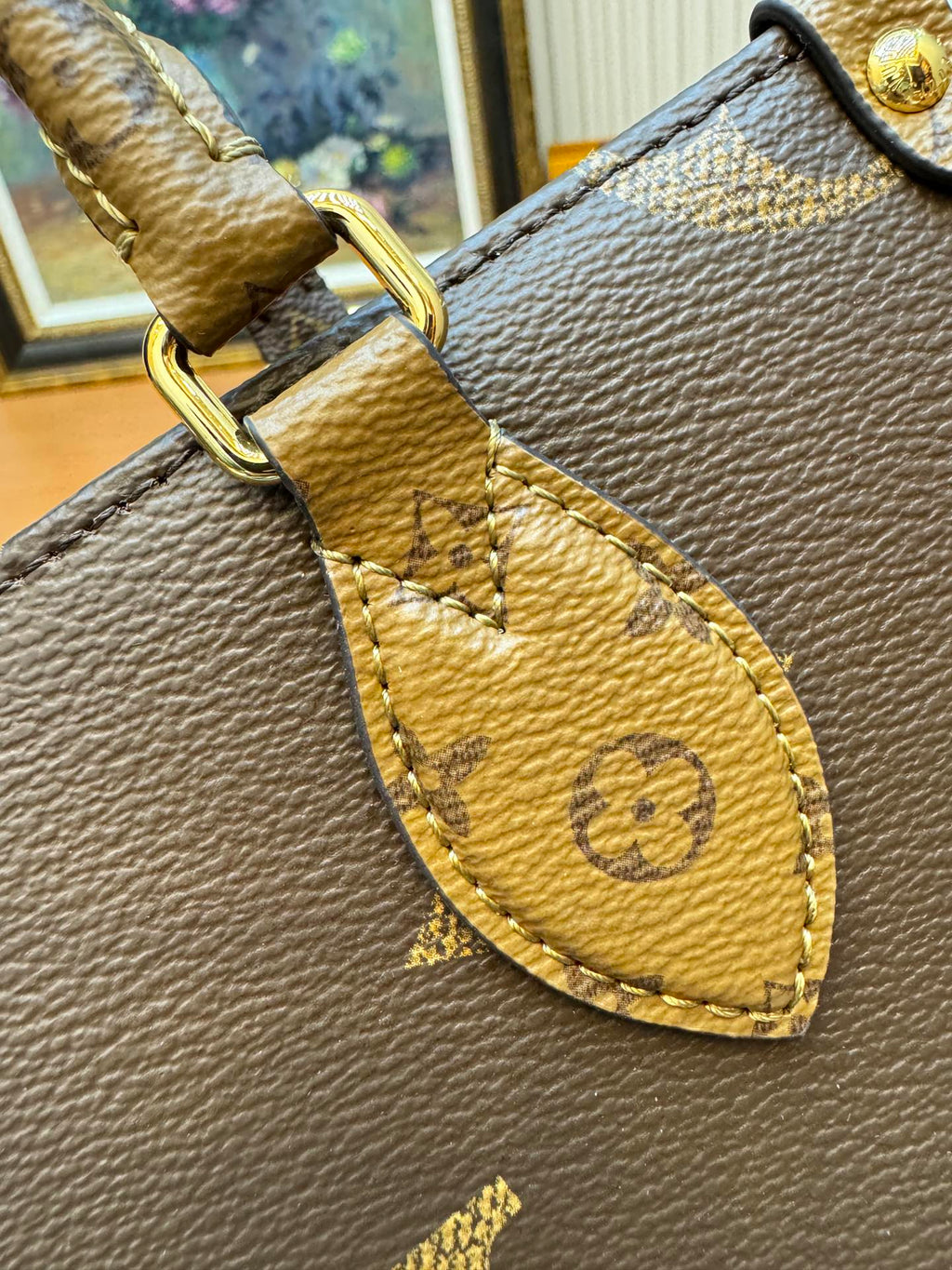 LV ONTHEGO PM 25CM BROWN MONOGRAM CANVAS 206023
