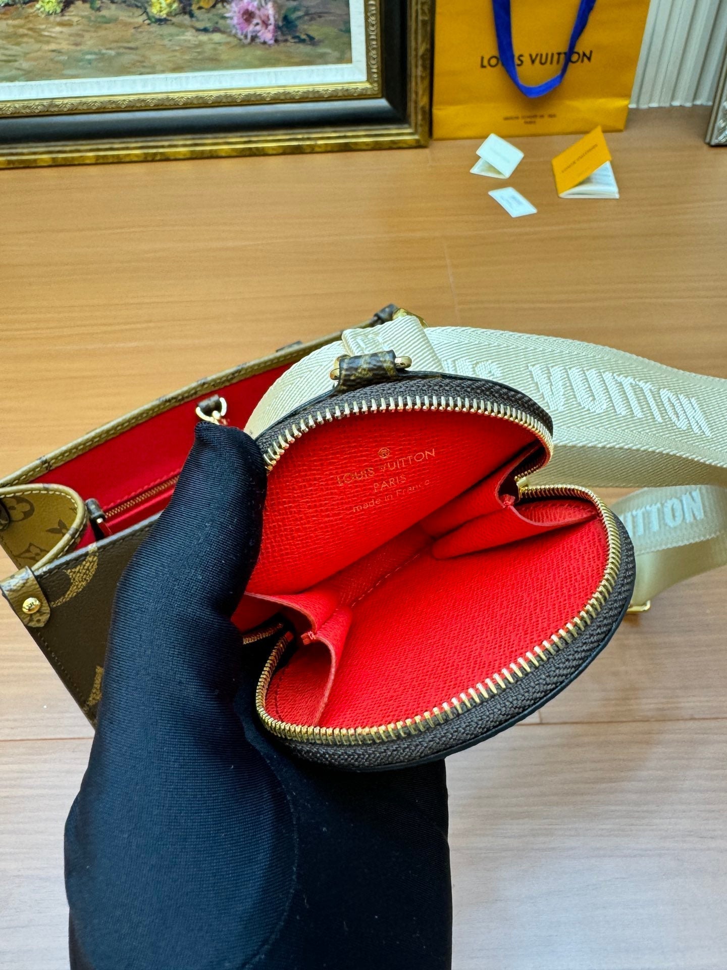 LV ONTHEGO PM 25CM TOILE MONOGRAMME MARRON 206023