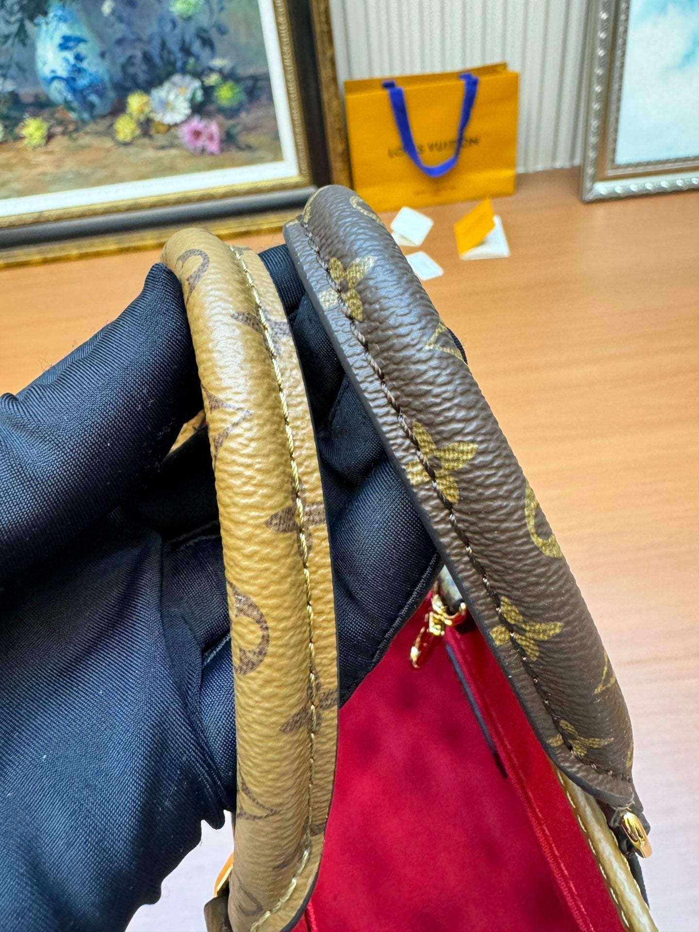 LV ONTHEGO PM 25CM BROWN MONOGRAM CANVAS 206023