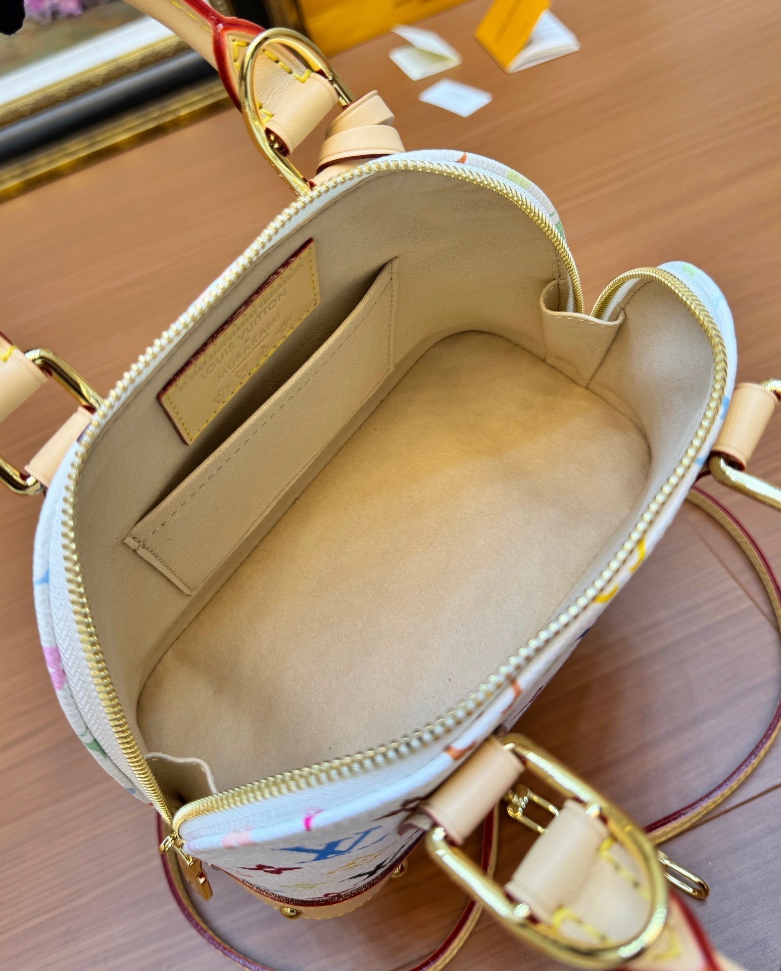 LV ALMA BB 23CM TOILE MONOGRAMME MULTICOLORE BLANCHE 206011