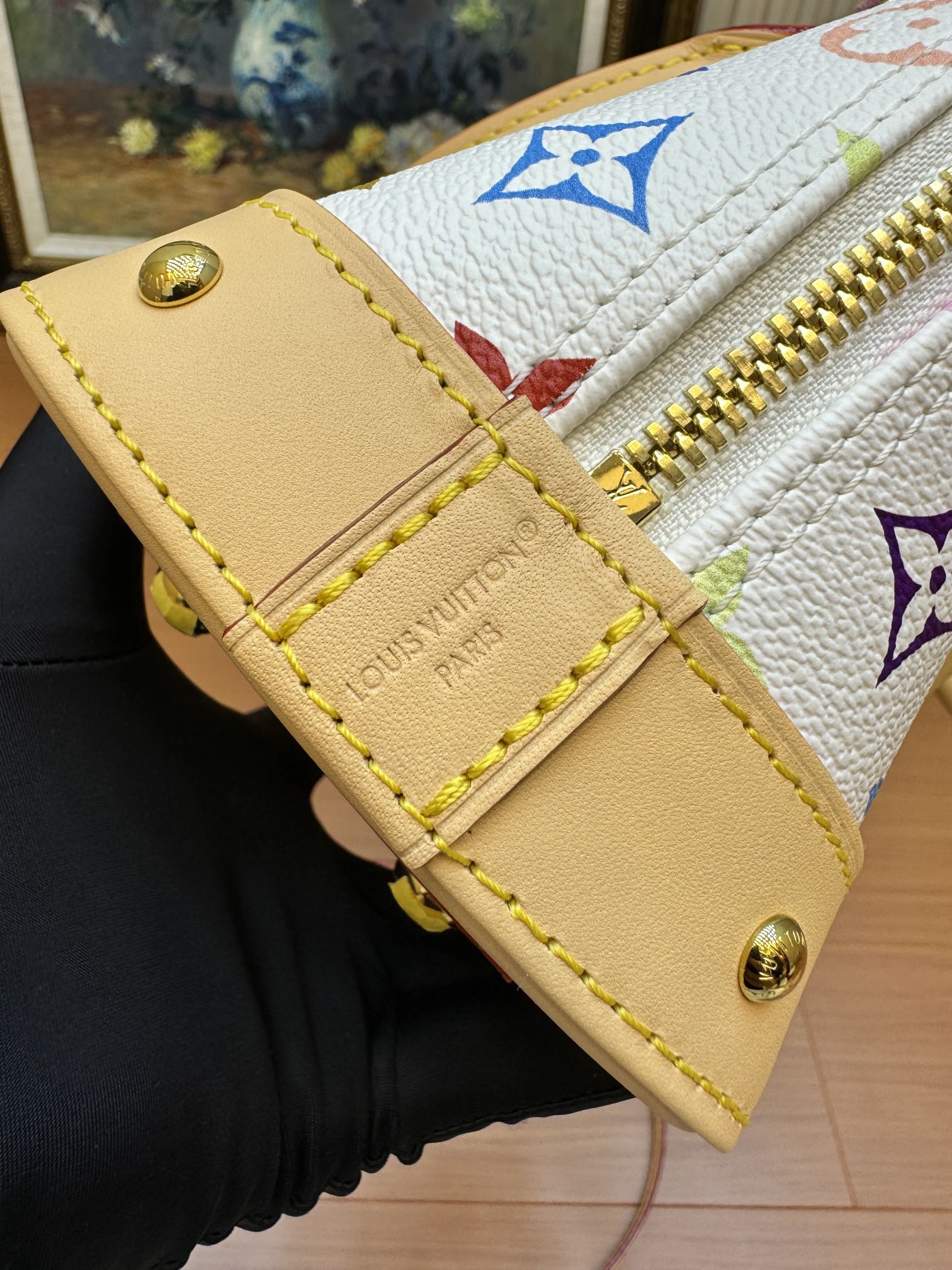 LV ALMA BB 23CM TOILE MONOGRAMME MULTICOLORE BLANCHE 206011