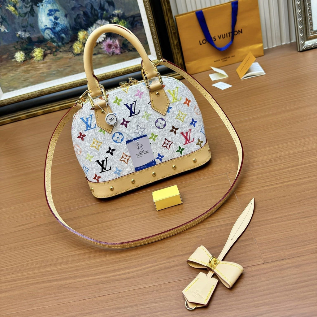 LV ALMA BB 23CM TOILE MONOGRAMME MULTICOLORE BLANCHE 206011