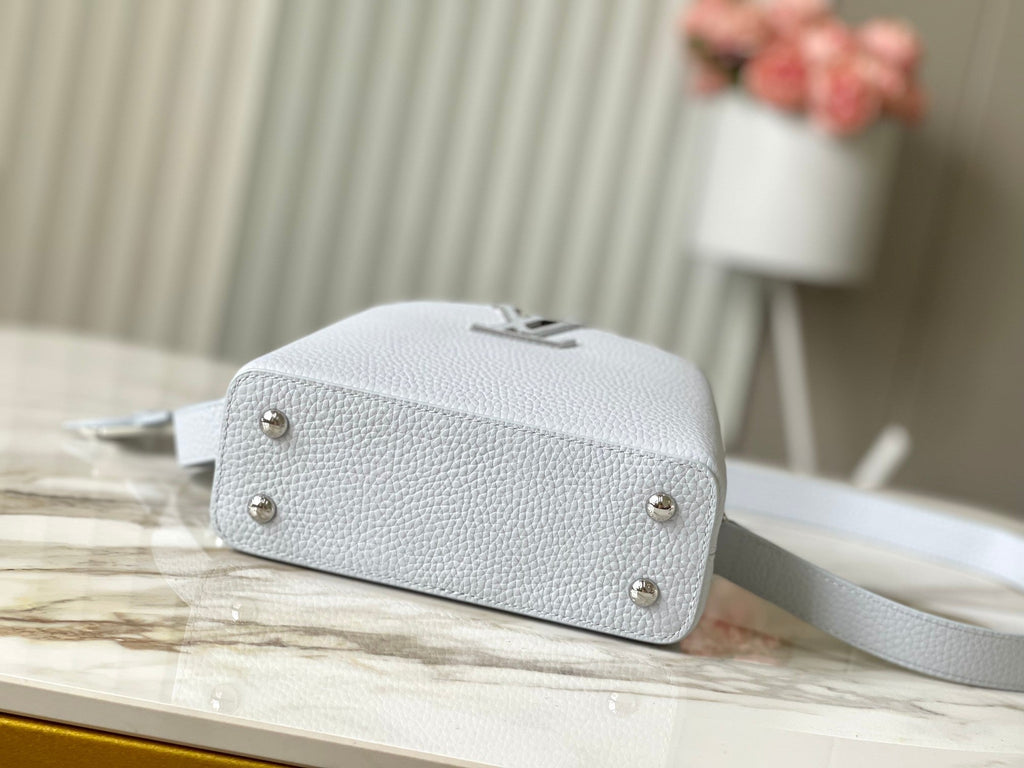 CAPUCINES MINI 21 EN GRIS CHROME QUINCAILLERIE ARGENT TAURILLON