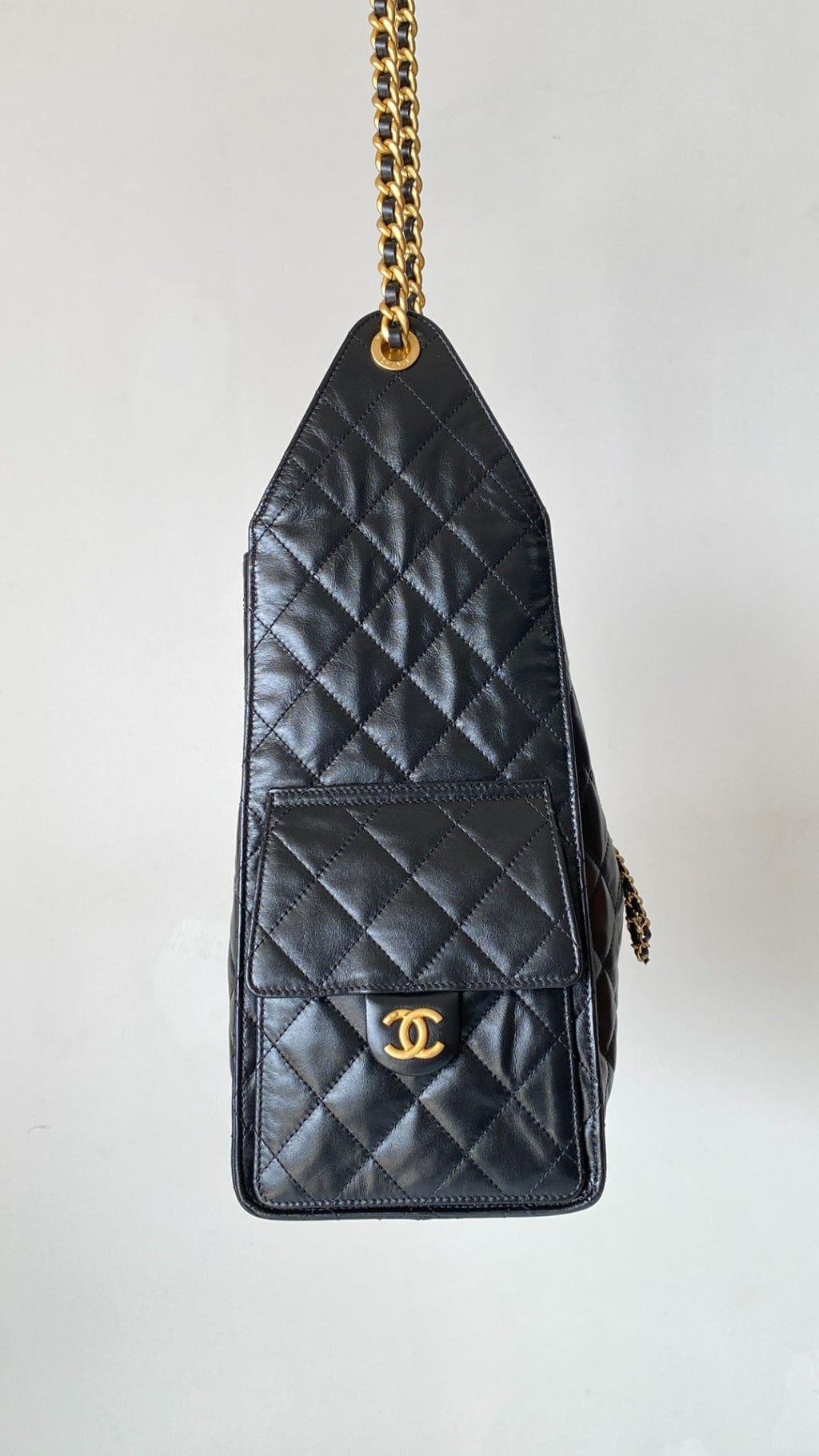 Sacs HOBO CC 25C 40 cm en cuir de veau noir