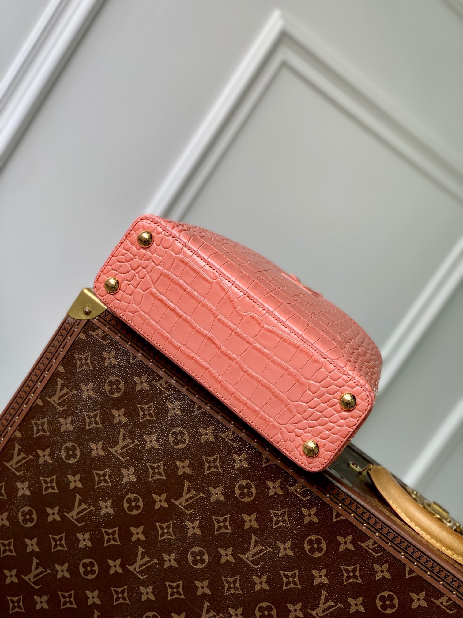 CAPUCINES BB 27 ROSE ORANGE TAURILLON QUINCAILLERIE OR