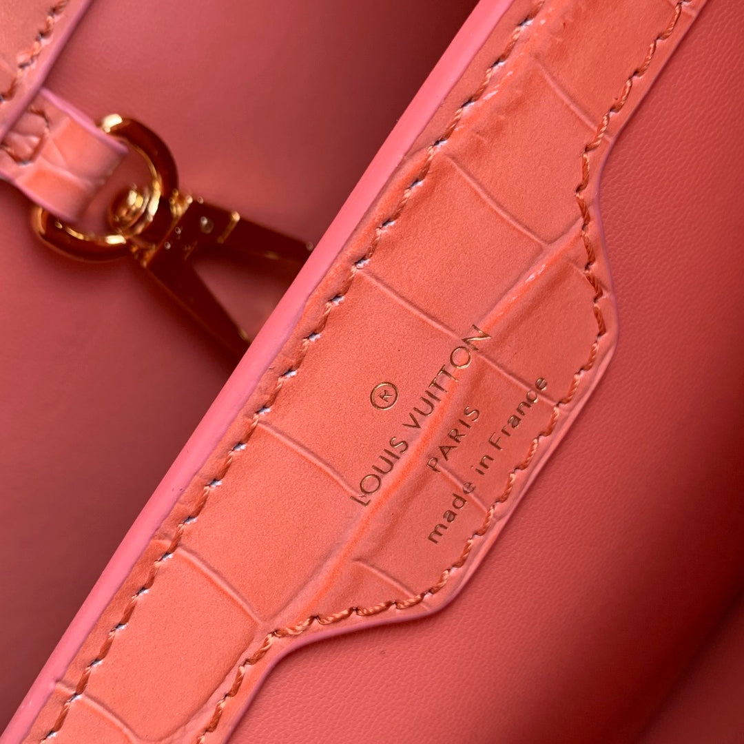 CAPUCINES BB 27 ROSE ORANGE TAURILLON QUINCAILLERIE OR
