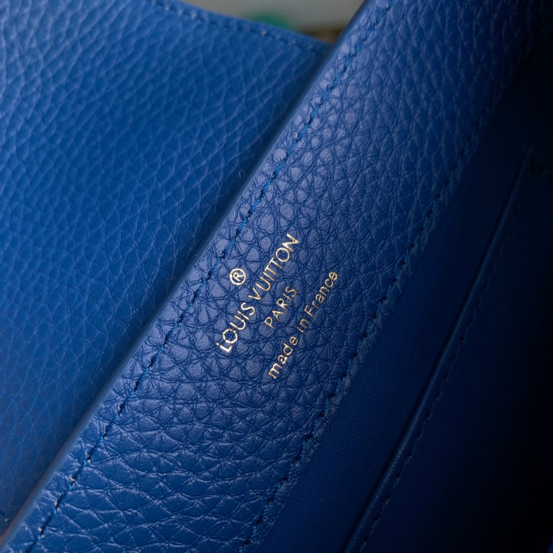 QUINCAILLERIE CAPUCINES MINI 21 BLEU COBALT TAURILLON OR