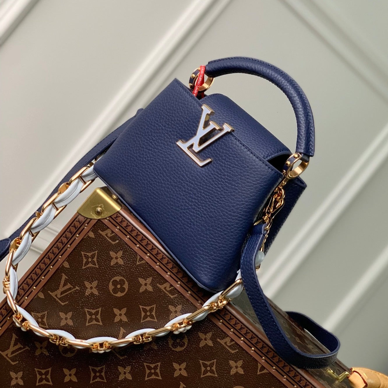 CAPUCINES MINI 21 BLEU FONCÉ TAURILLON QUINCAILLERIE OR