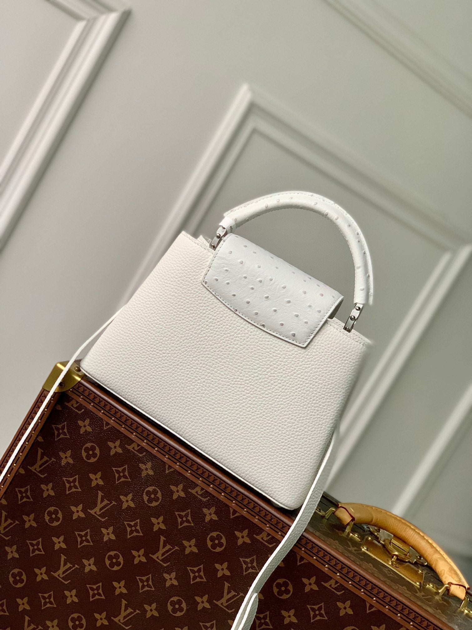 CAPUCINES BB 27 BLANC TAURILLON TURQUOISE QUINCAILLERIE ARGENTÉE