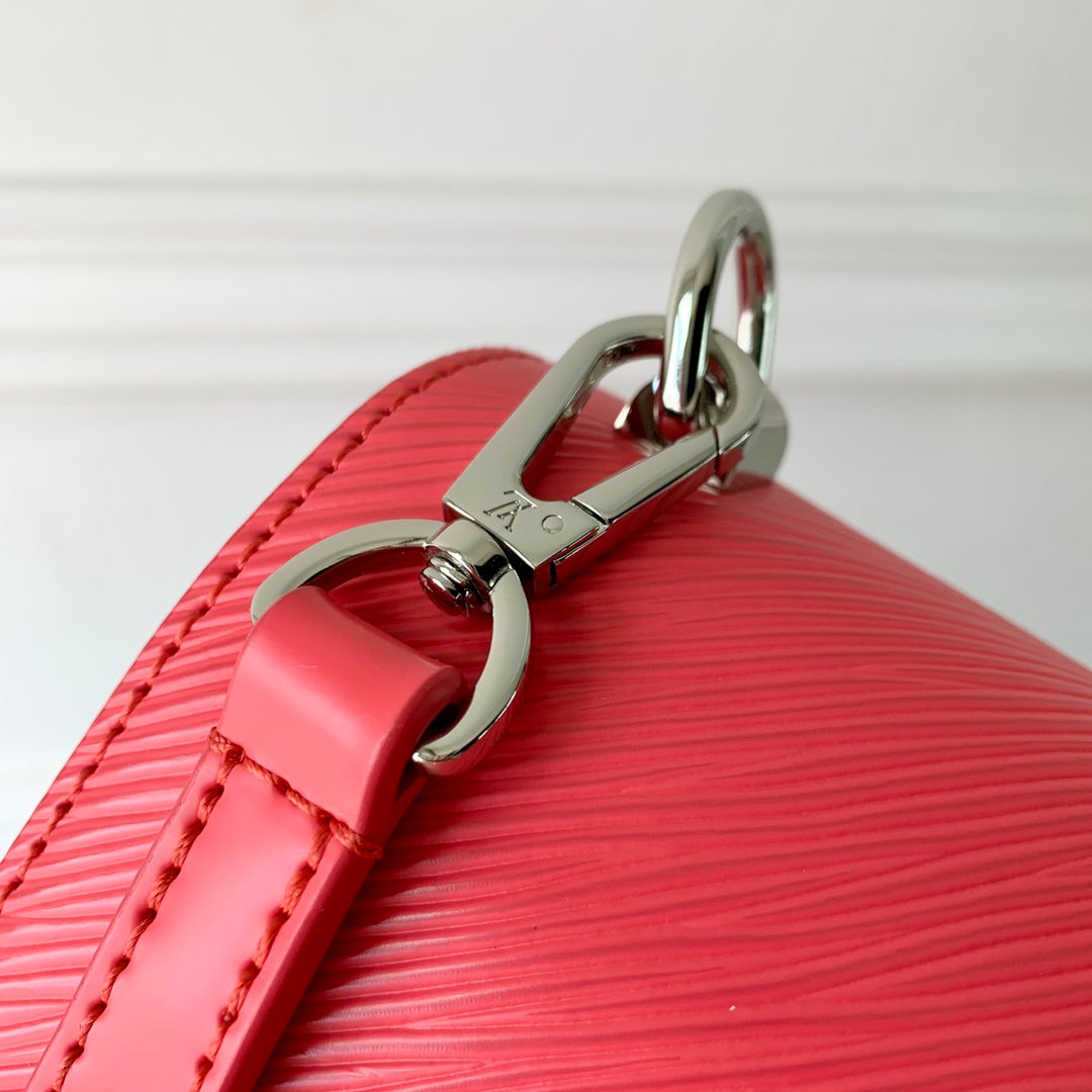 TWIST MM 23CM CUIR GRAINÉ ÉPI ROUGE