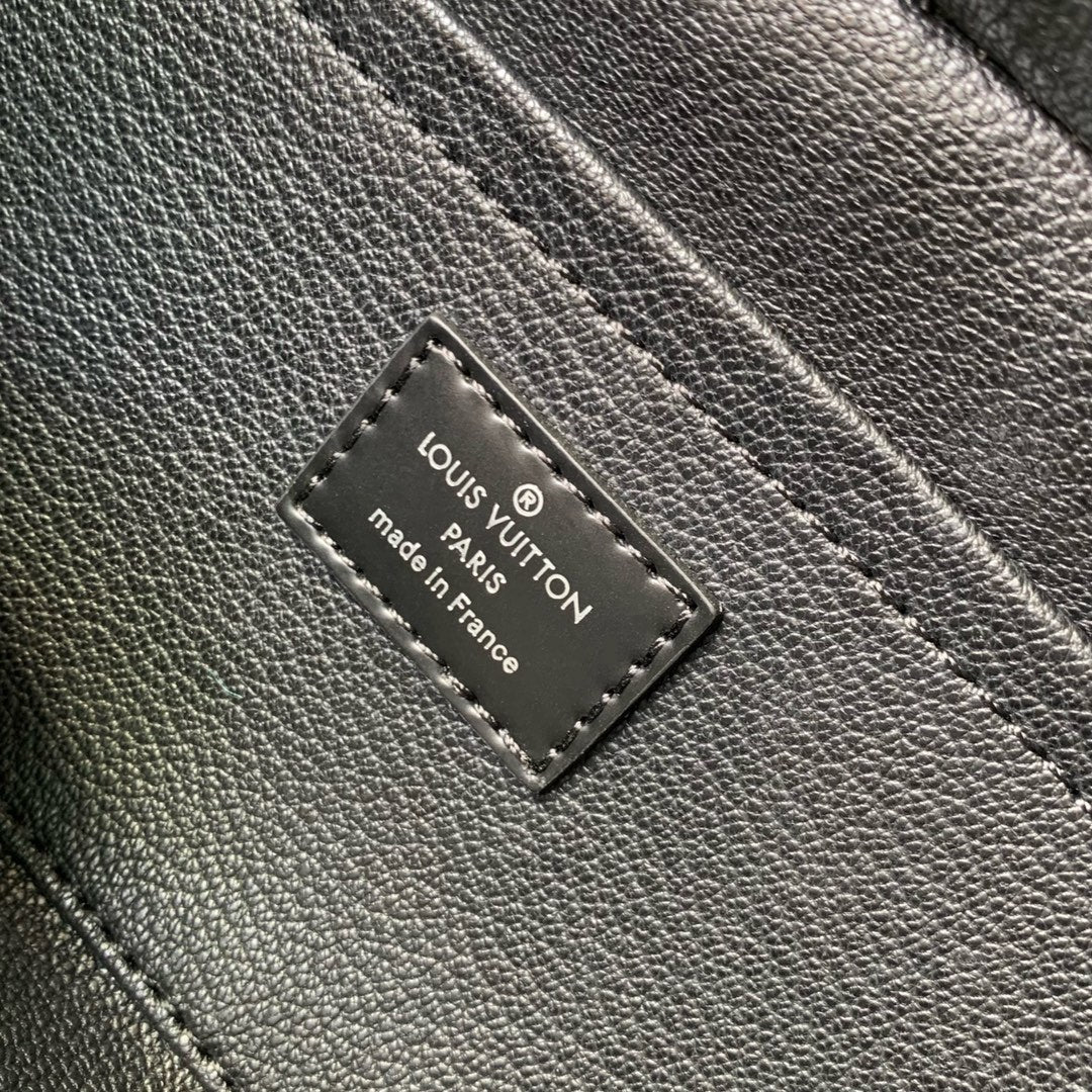 LOCKER DOPP KIT 23 EN TOILE DAMIER GRAPHITE GRIS NOIR