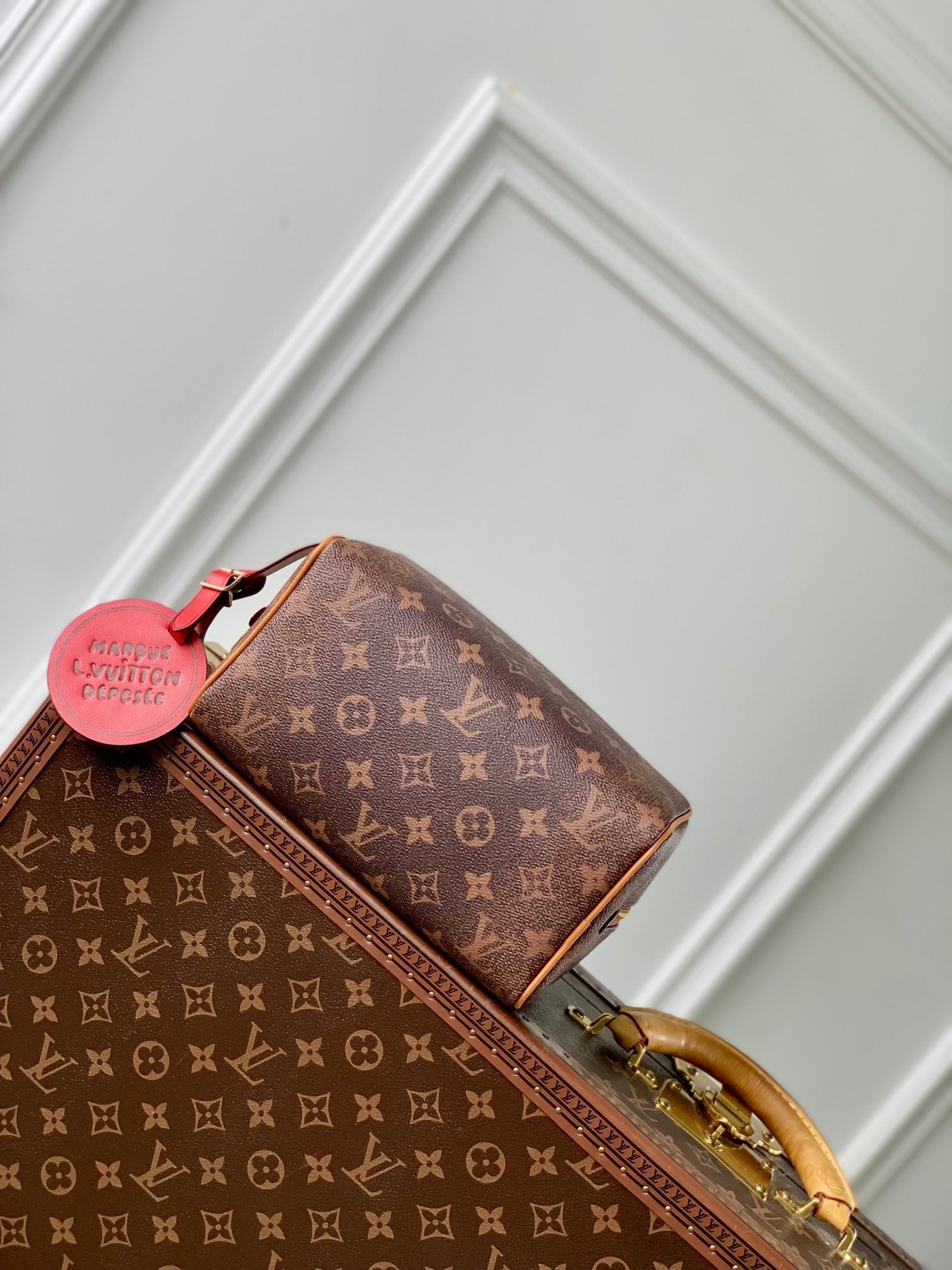 LV LOCKER DOPP KIT 23 MONOGRAMME MARRON