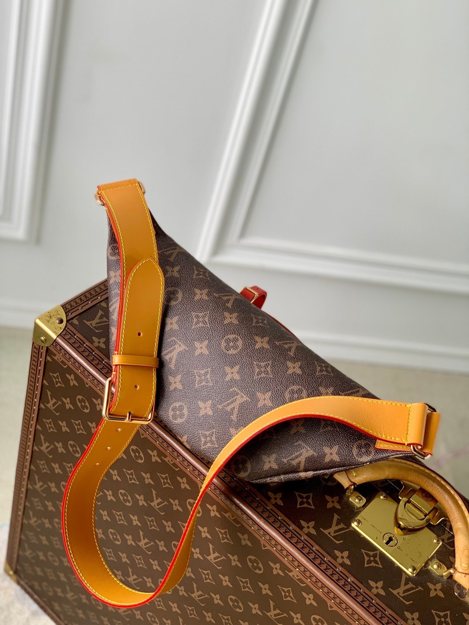 SAC BANANE LV RUSH MONOGRAMME MARRON