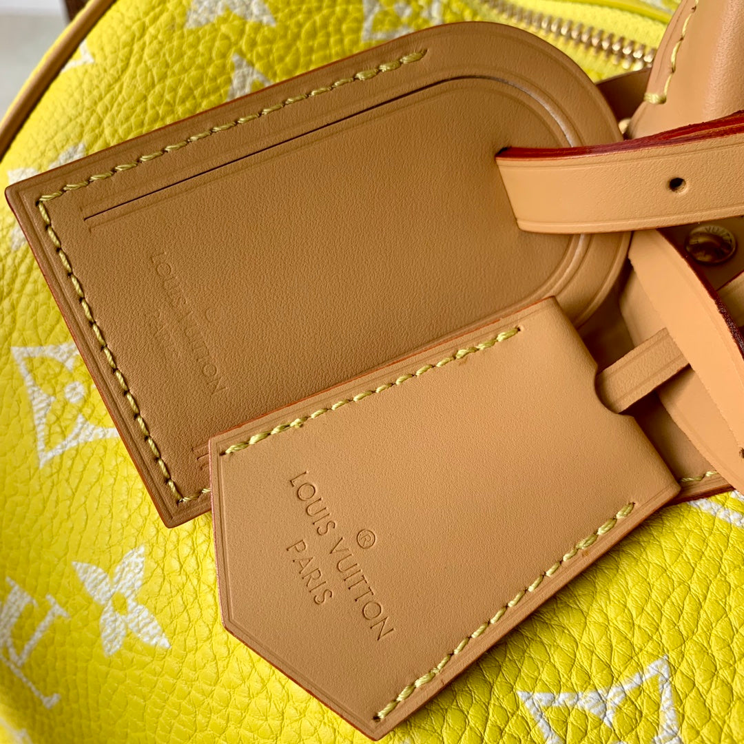 SPEEDY P9 BANDOULIÈRE 40CM CUIR DE VEAU JAUNE