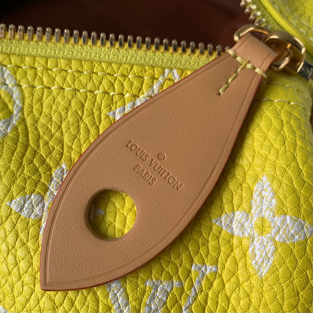 SPEEDY P9 BANDOULIÈRE 40CM CUIR DE VEAU JAUNE