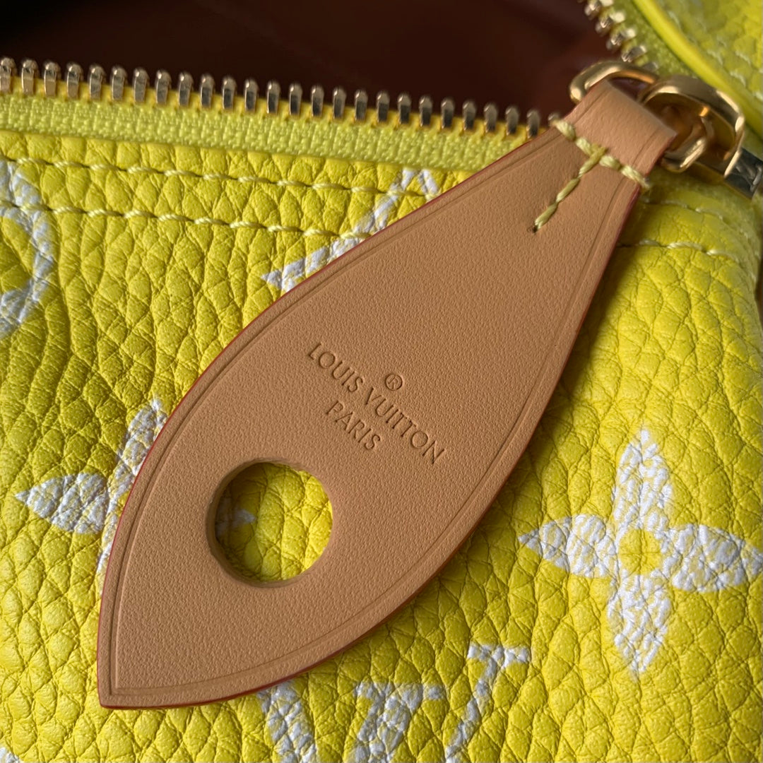 SPEEDY P9 BANDOULIÈRE 40CM CUIR DE VEAU JAUNE