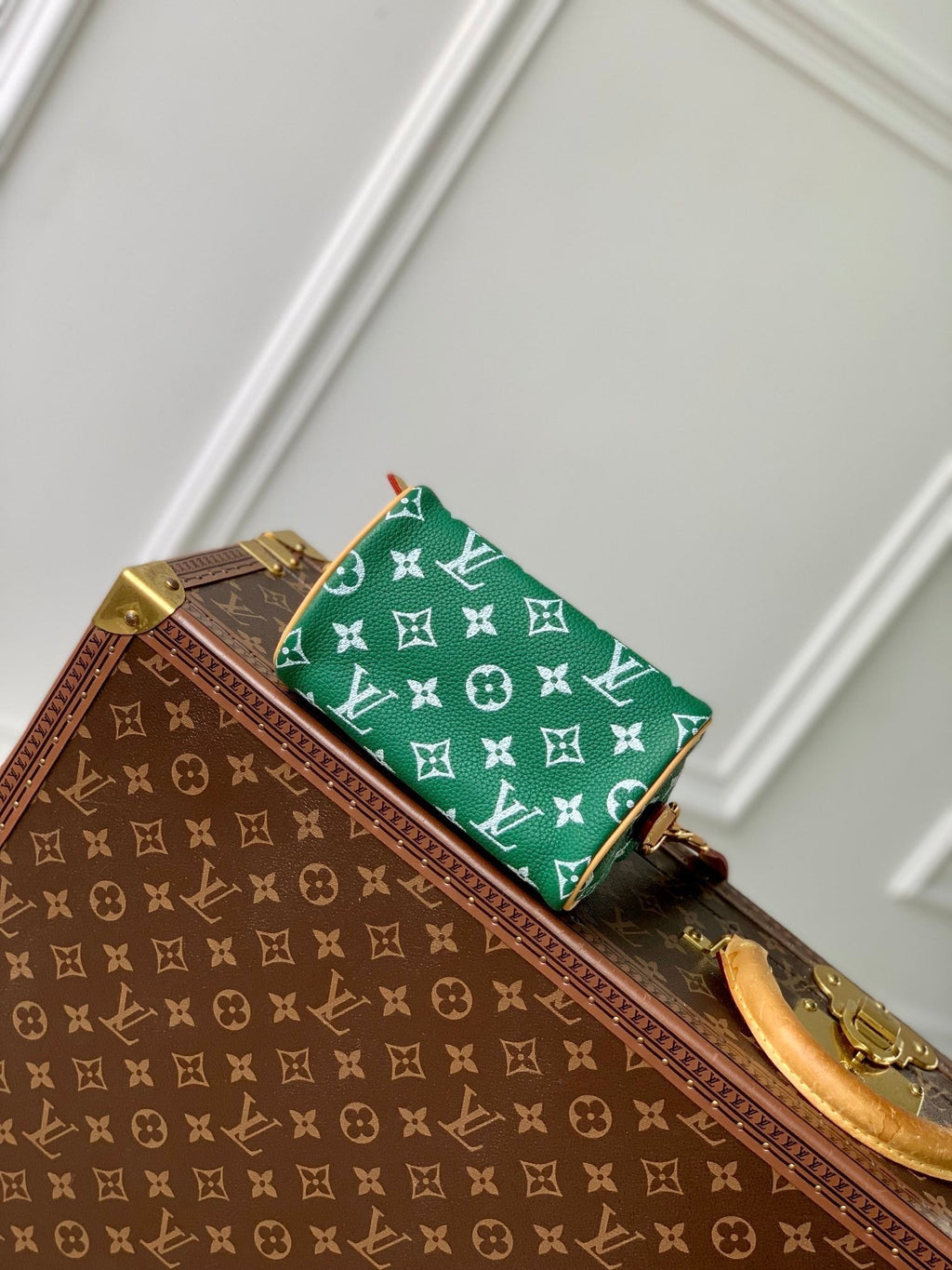 SPEEDY P9 BANDOULIÈRE 18CM CUIR DE VEAU VERT