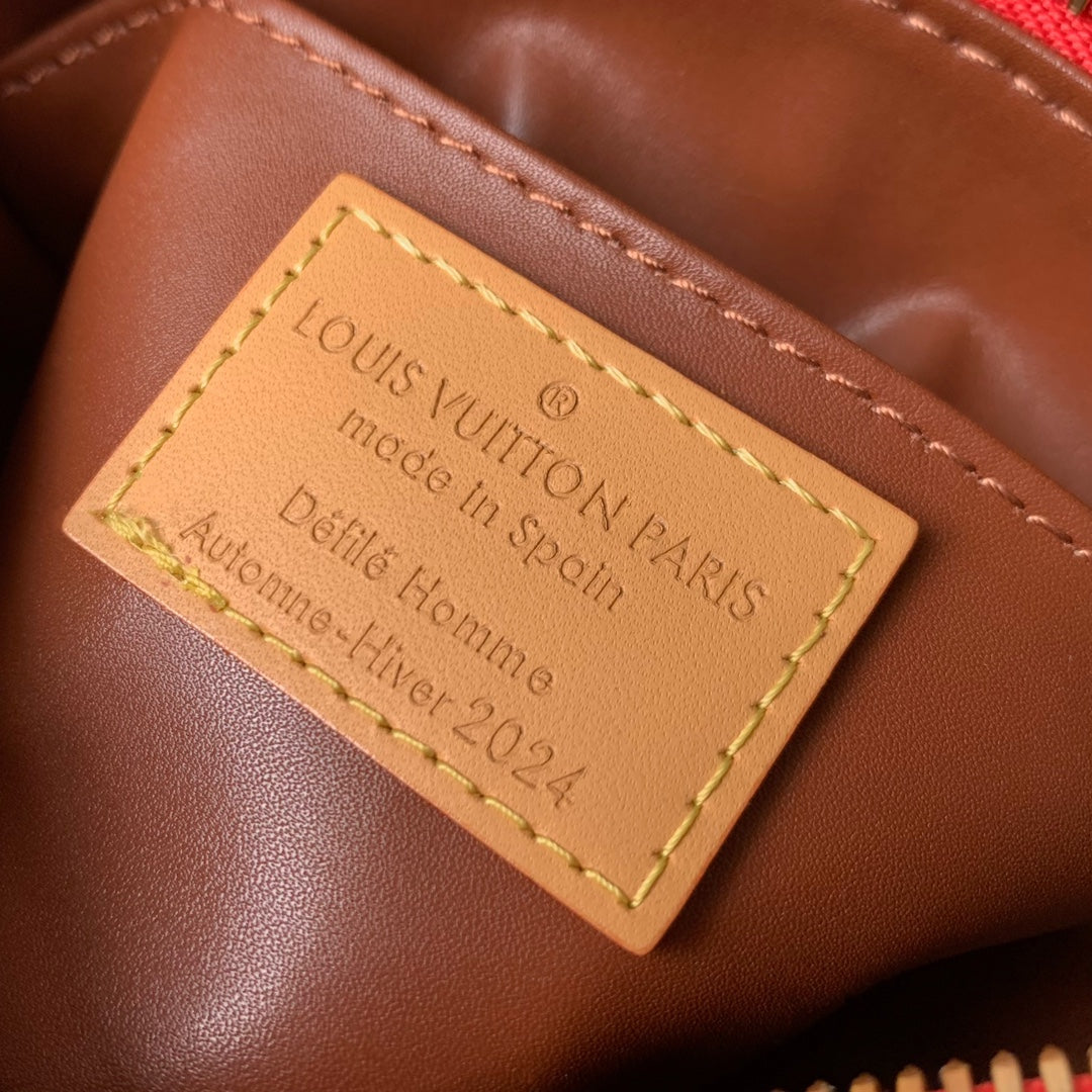 SPEEDY P9 BANDOULIÈRE 18CM CUIR DE VEAU ROUGE