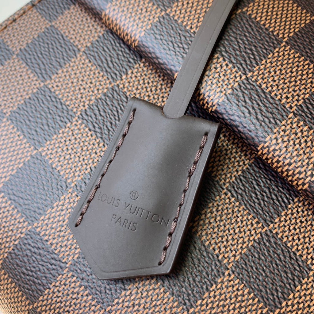 CLUNY BB 20 EN TOILE DAMIER EBENE MARRON