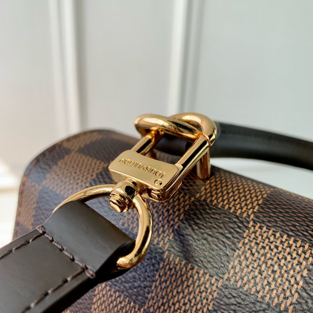 CLUNY BB 20 EN TOILE DAMIER EBENE MARRON
