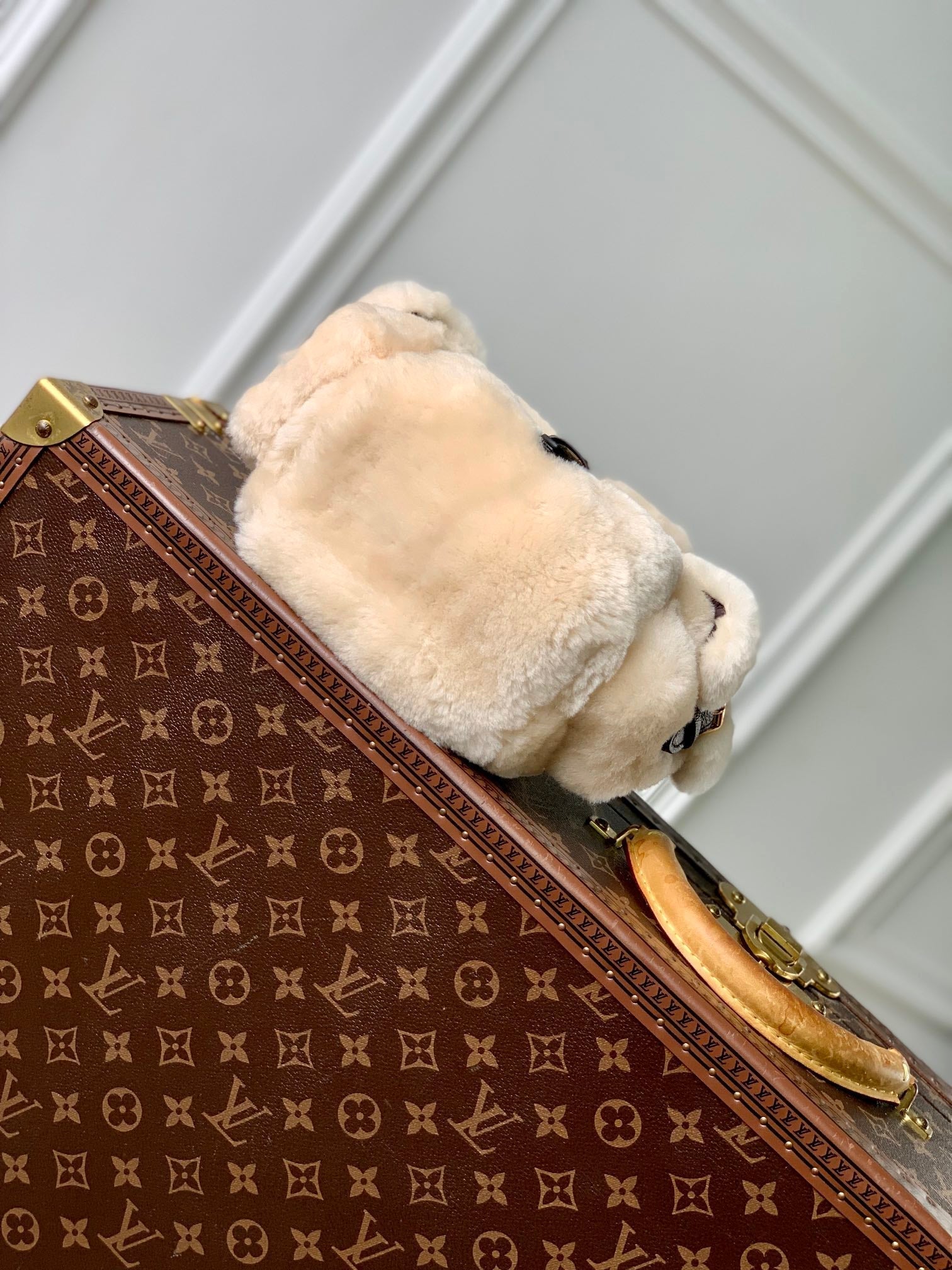 LV NANO TEDDY 25 LAINE MONOGRAMME MARRON