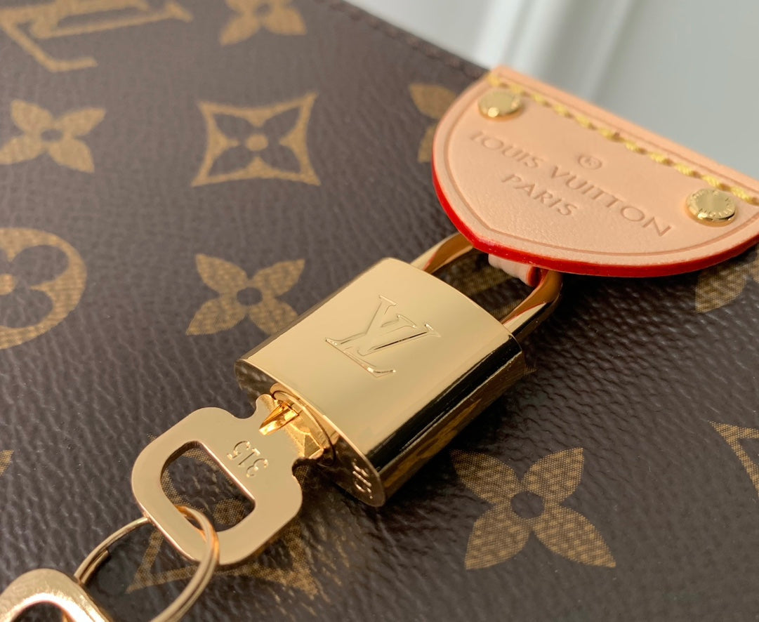 LV POCHETTE TIRETTE 22 BROWN MONOGRAM
