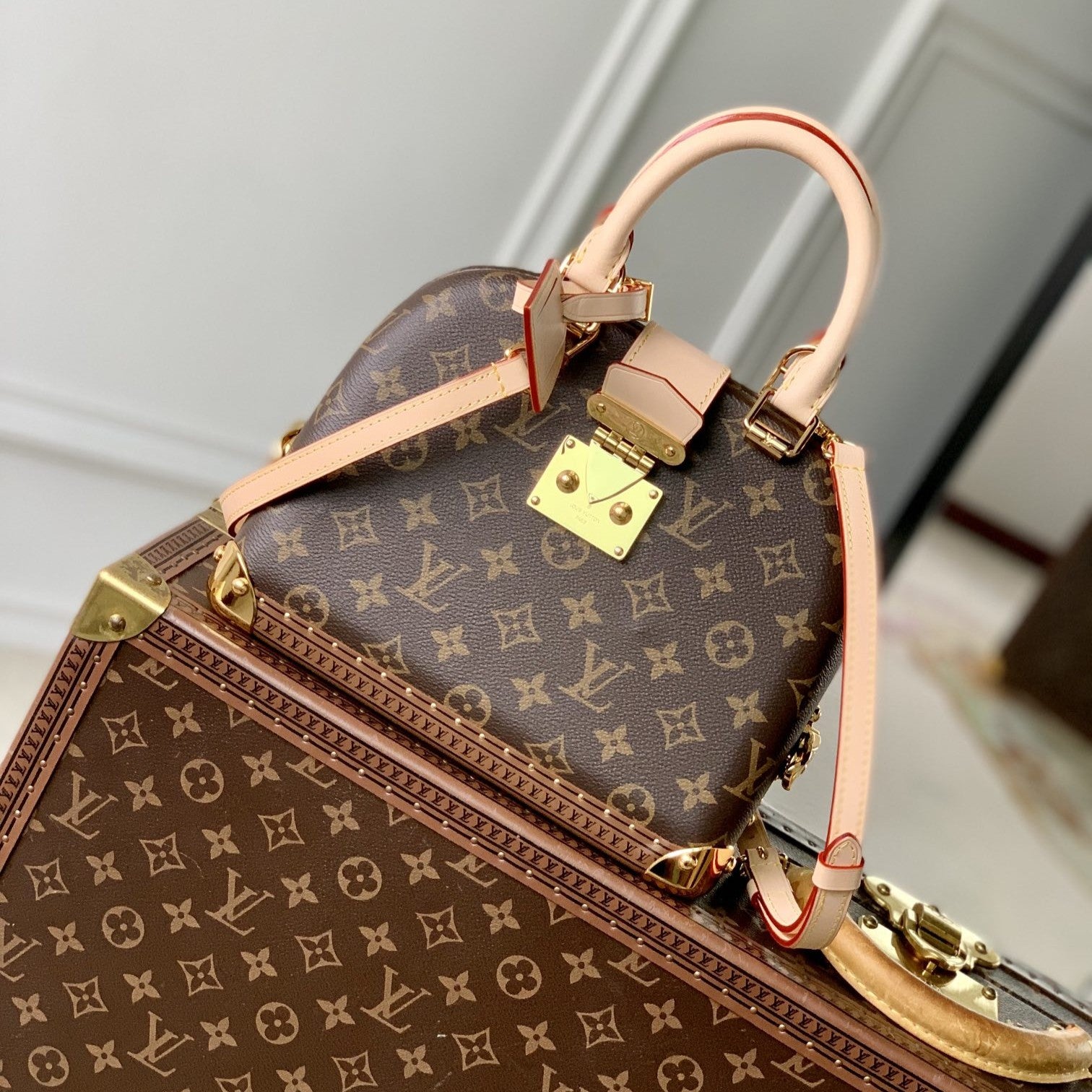 Malle LV Alma 26 Marron Monogrammé