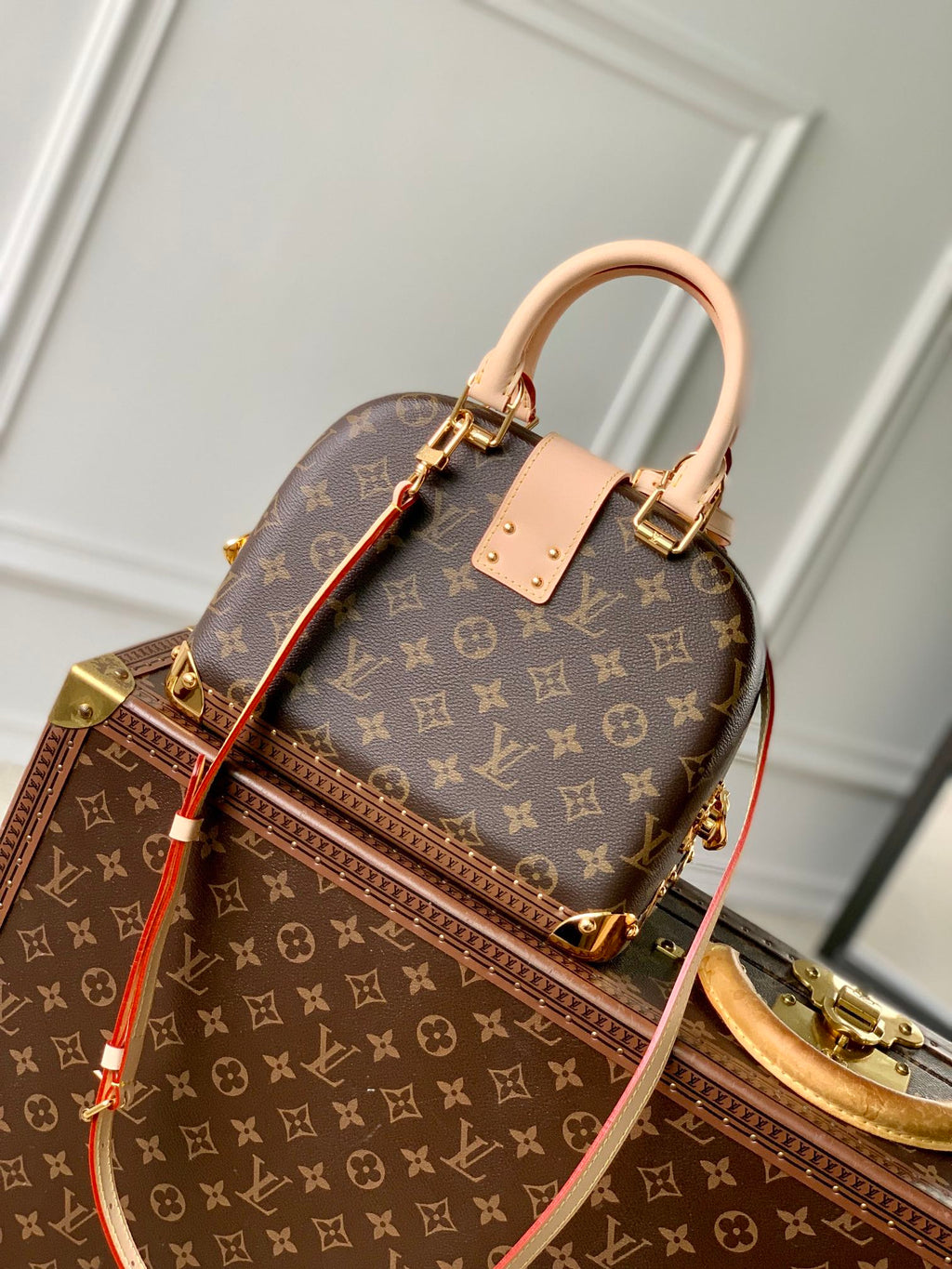 Malle LV Alma 26 Marron Monogrammé