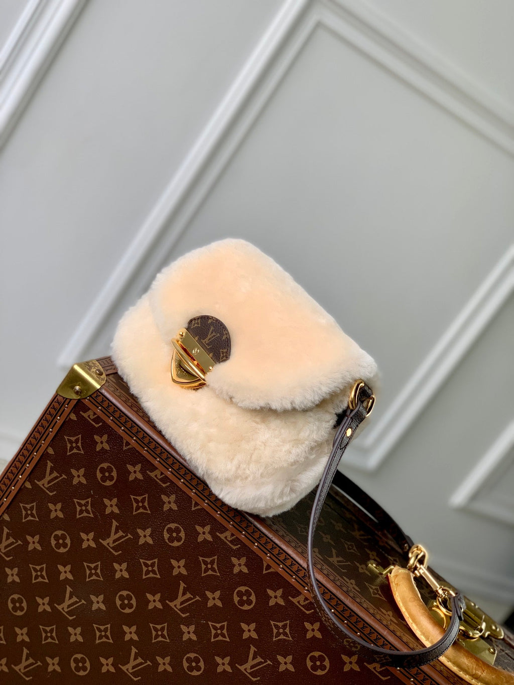 LV SUNSET 27 LAINE MONOGRAMME MARRON