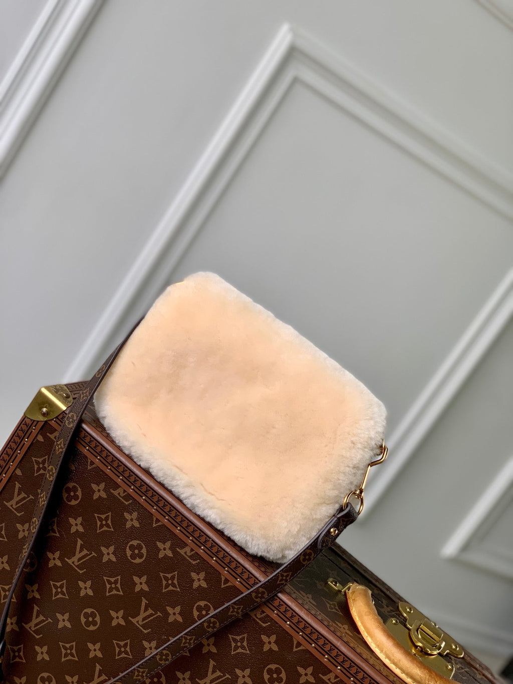 LV SUNSET 27 LAINE MONOGRAMME MARRON
