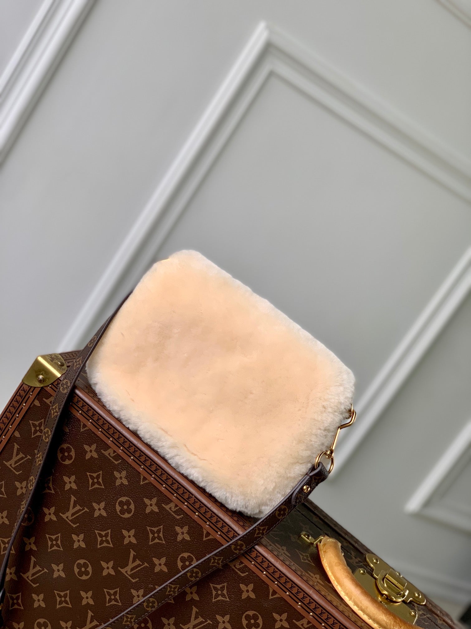 LV SUNSET 27 LAINE MONOGRAMME MARRON