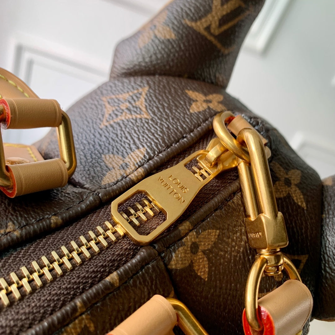 SAC POOCH 28 EN TOILE MONOGRAMME MARRON