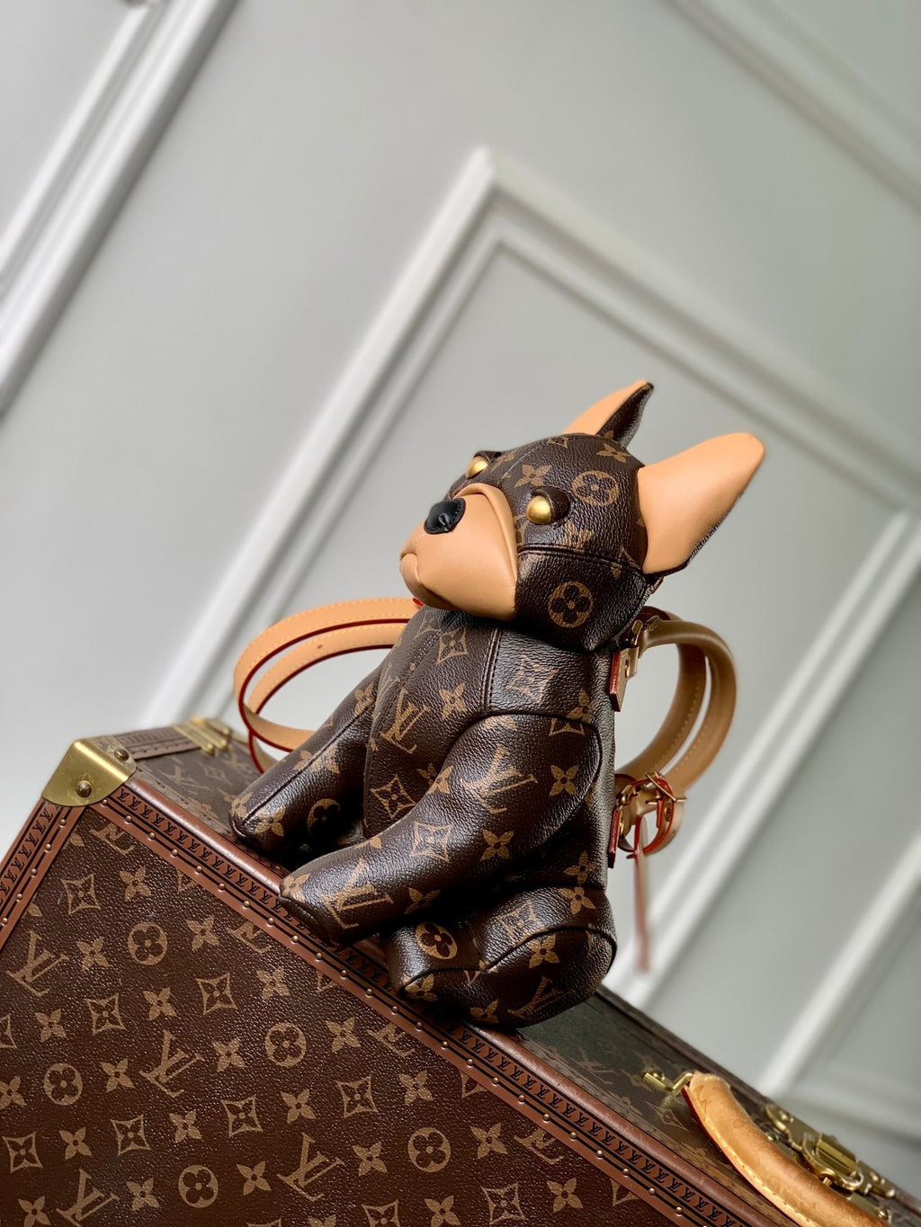 SAC POOCH 28 EN TOILE MONOGRAMME MARRON