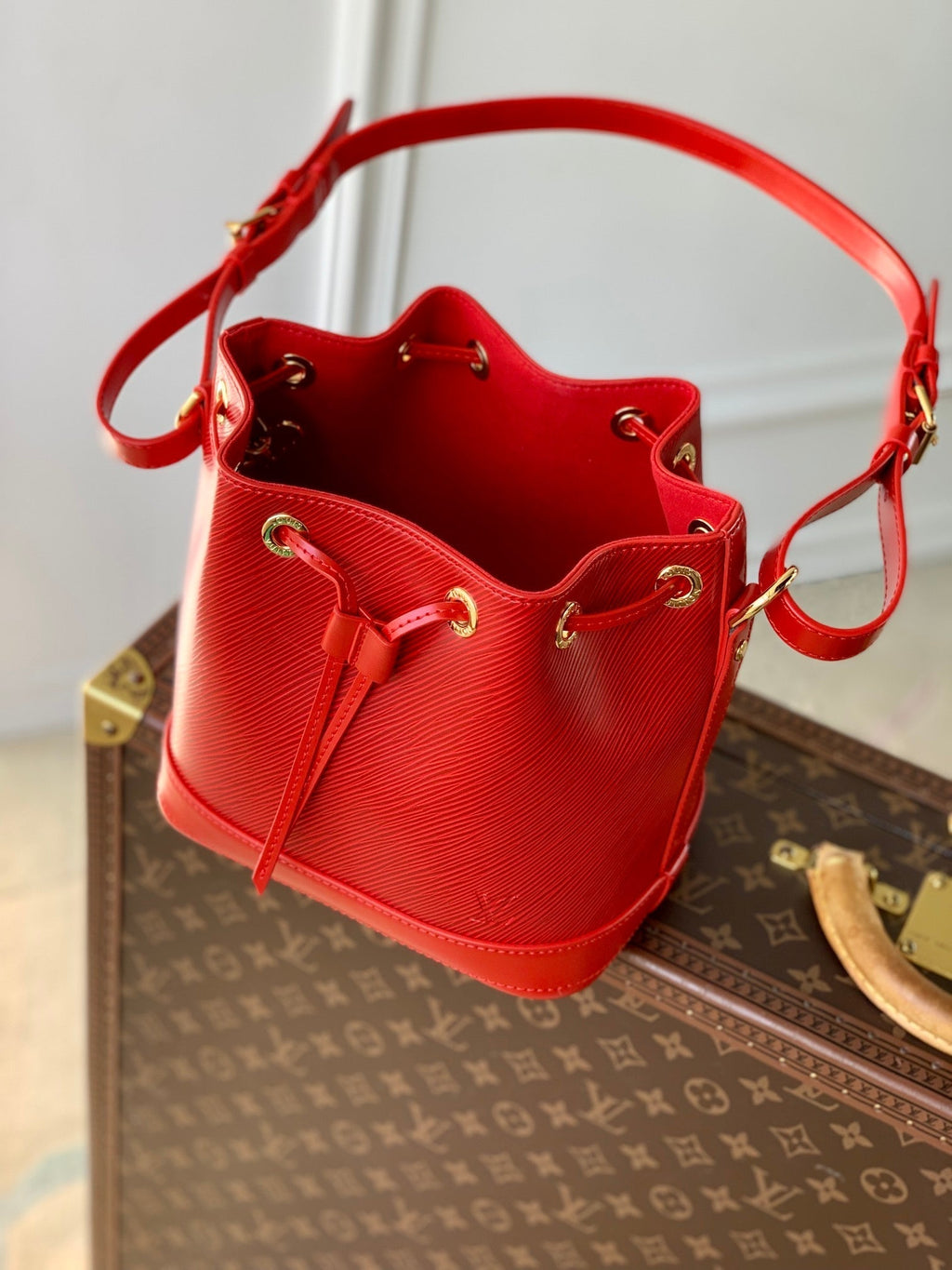NOÉ BB 20 EN CUIR EPI ROUGE