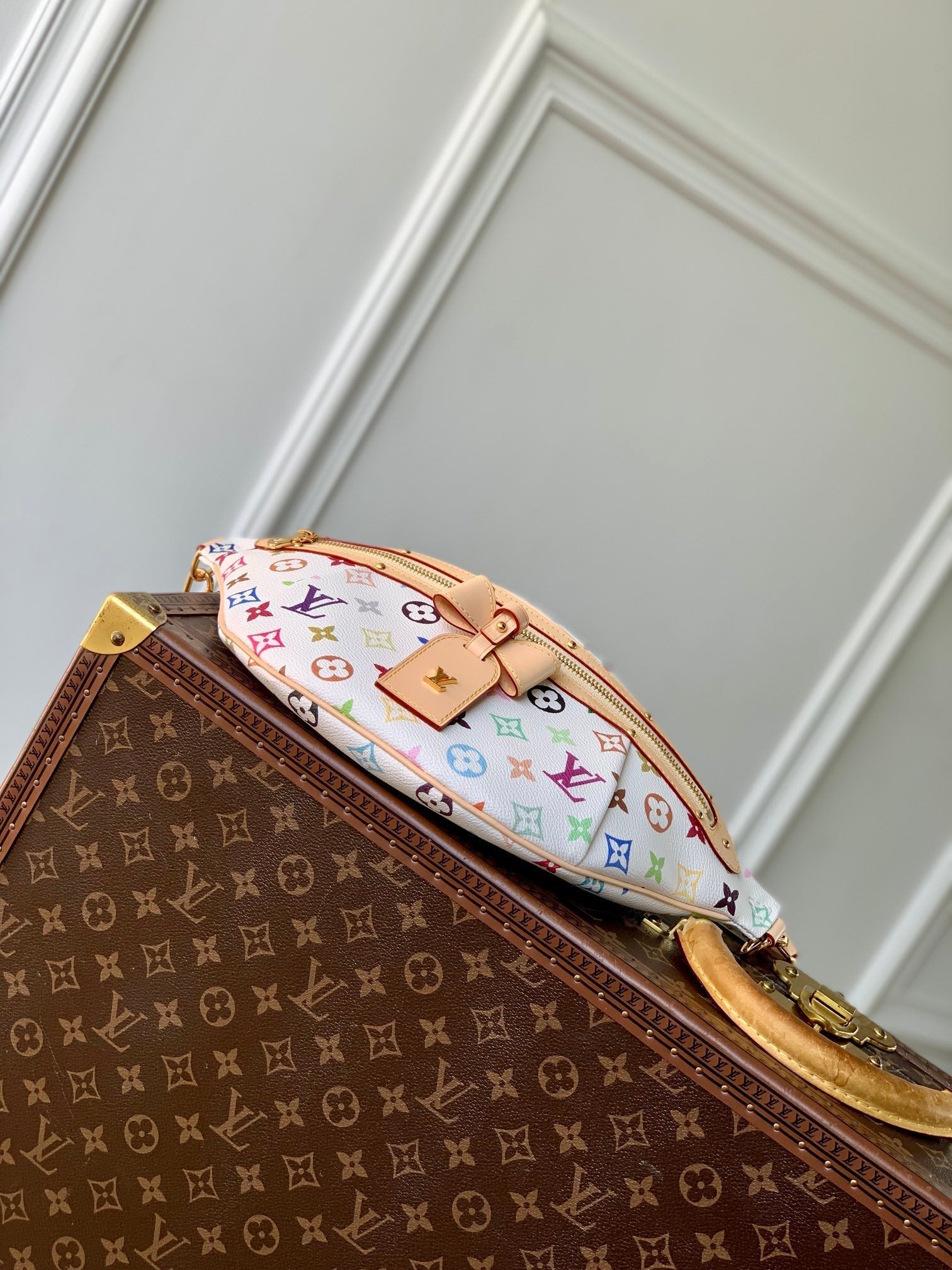 HAUT DE GAMME 38 EN TOILE MONOGRAMME MULTICOLORE