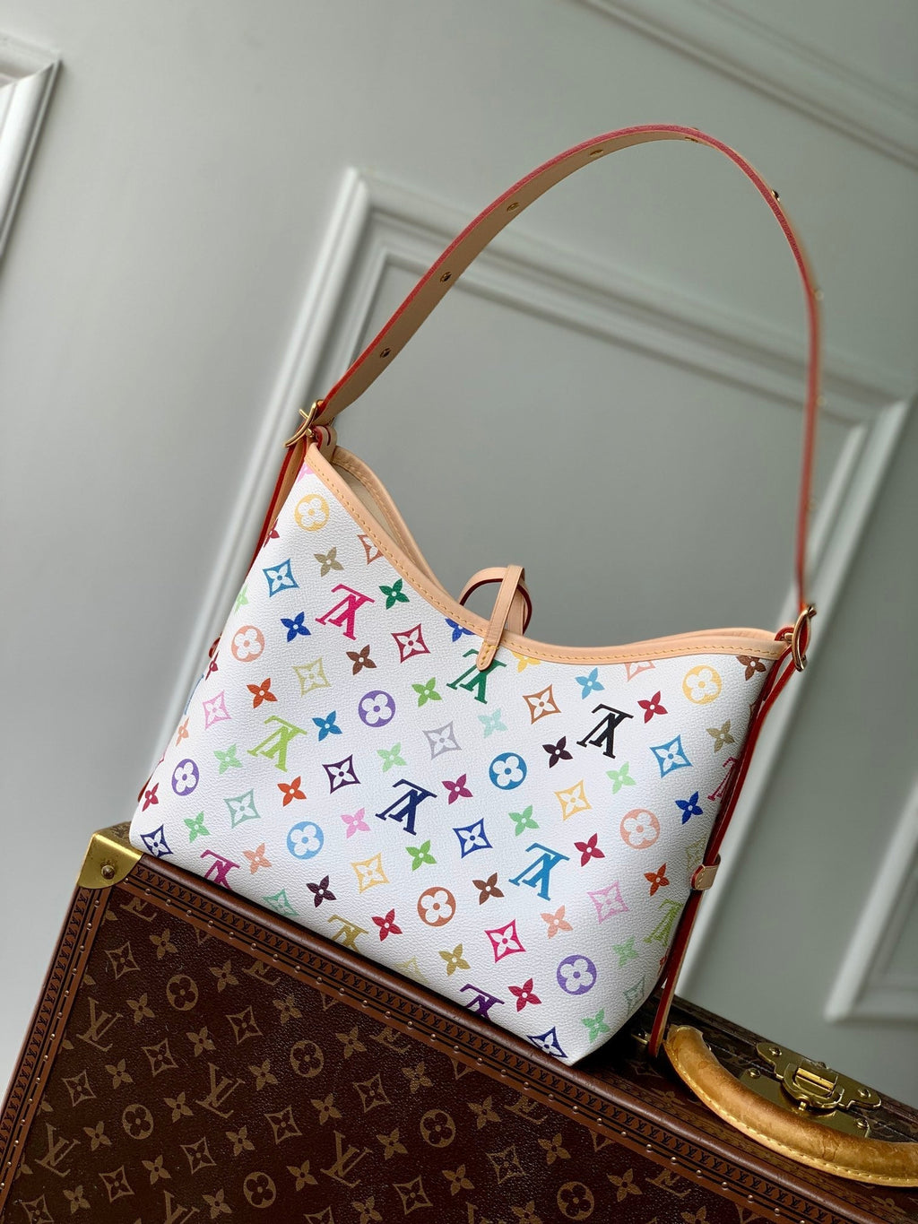 SAC FOURRE-TOUT PM 29 EN TOILE MONOGRAMME MULTICOLORE