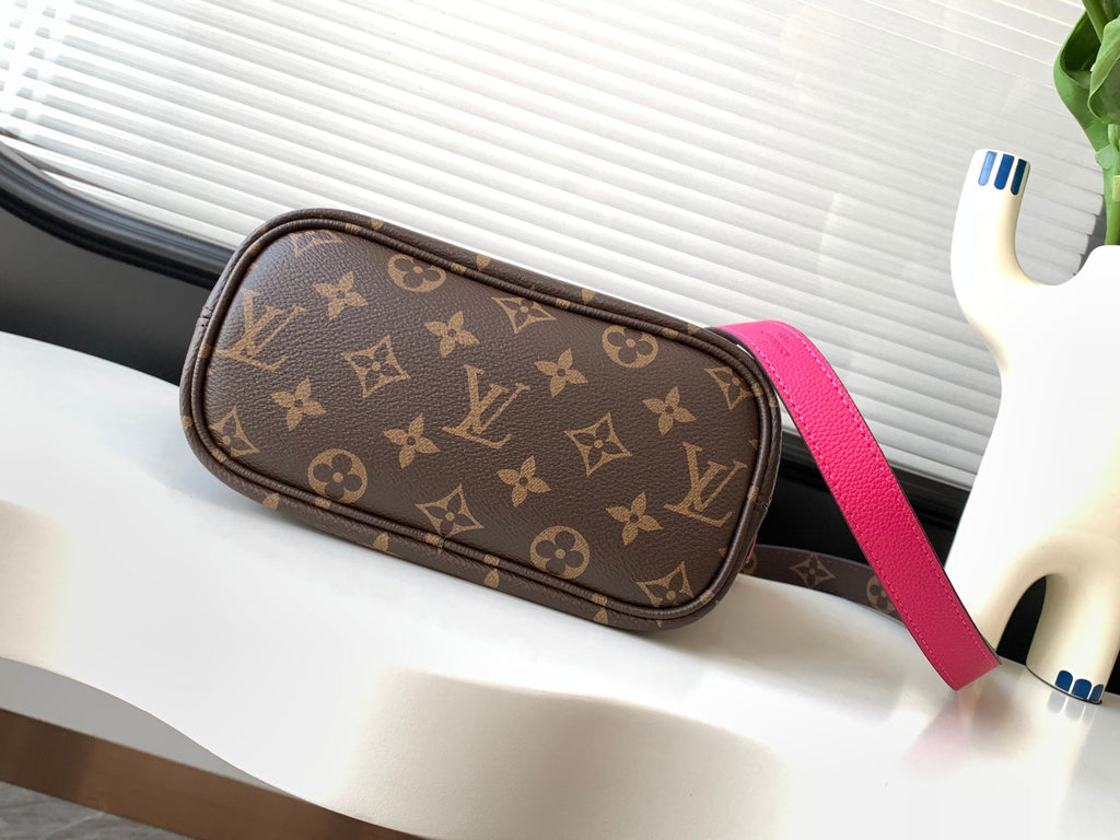 NEVERFULL 24 BANDOULIÈRE INSIDE OUT BB RED CALFSKIN