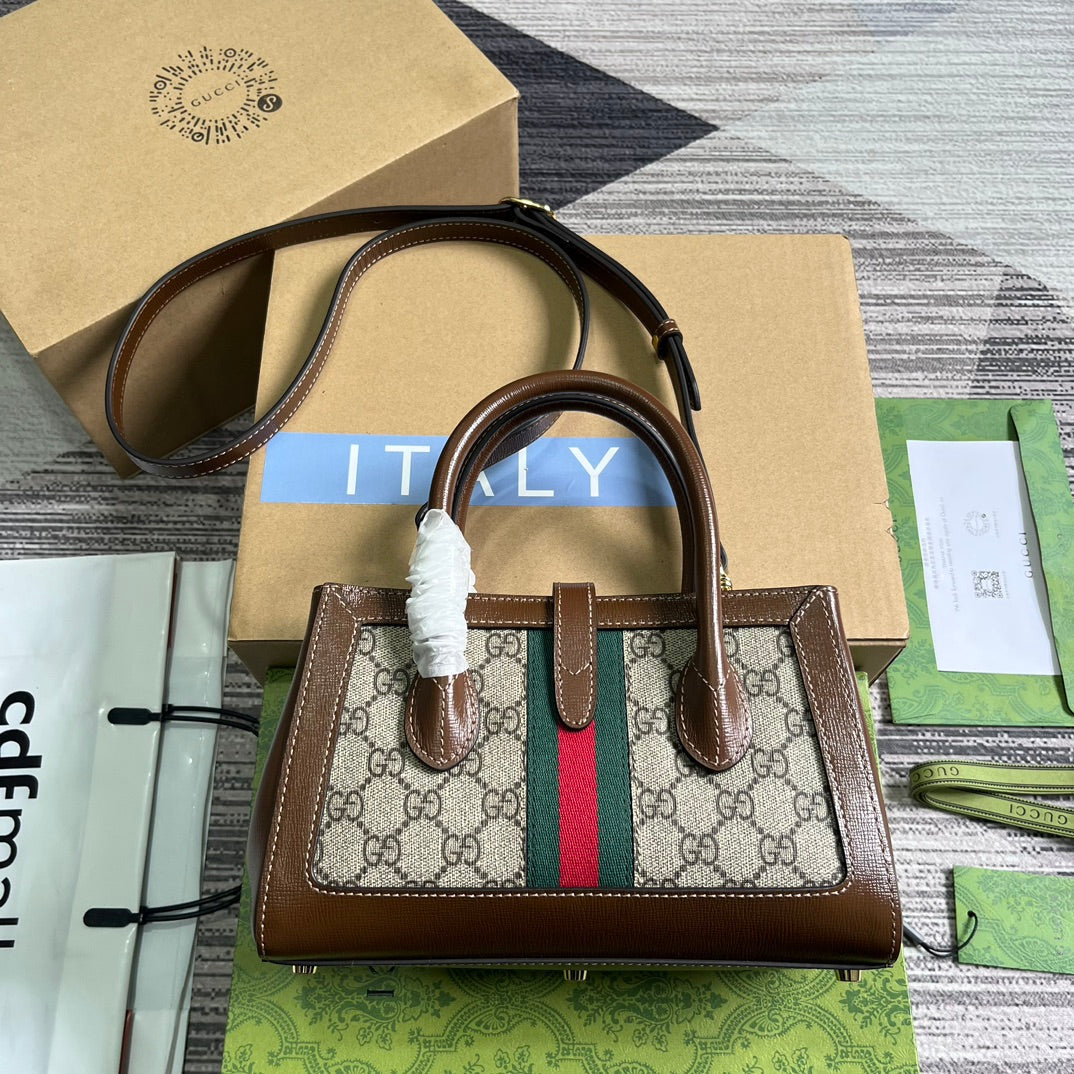 JACKIE 1961 PETIT SAC CABAS 24 TOILE BEIGE ET ÉBÈNE