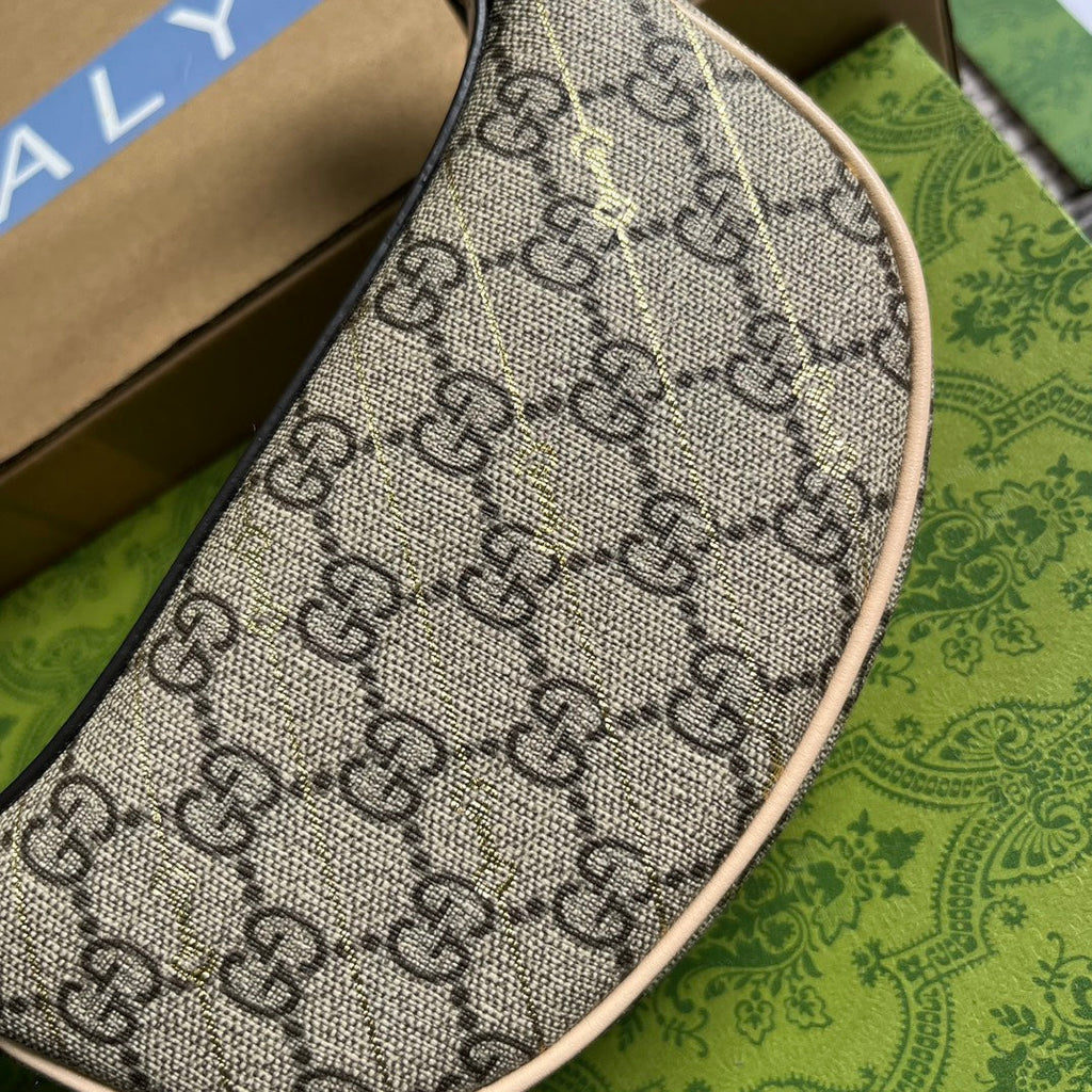 OPHIDIA GG 20 MINI SAC EN TOILE BEIGE KAKI