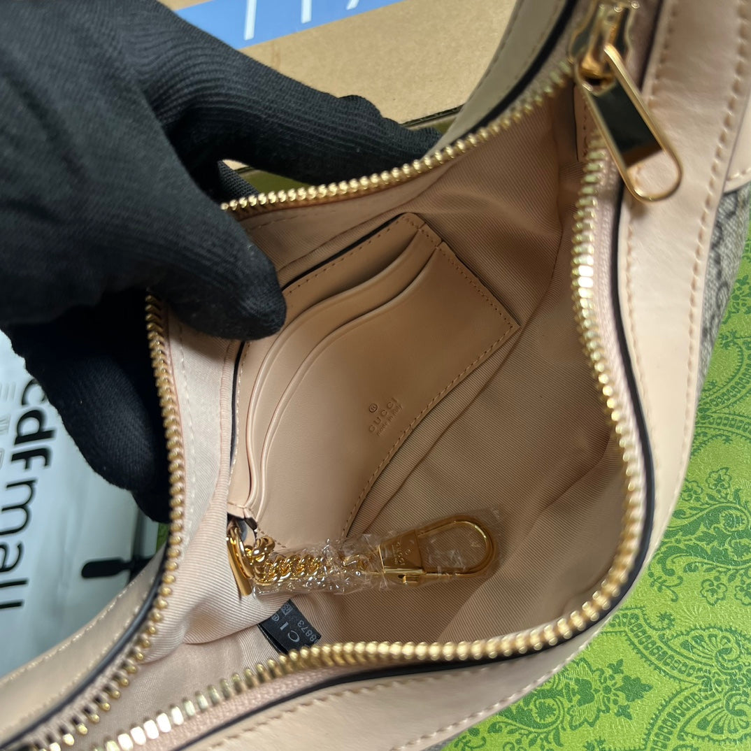 OPHIDIA GG 20 MINI SAC EN TOILE BEIGE KAKI