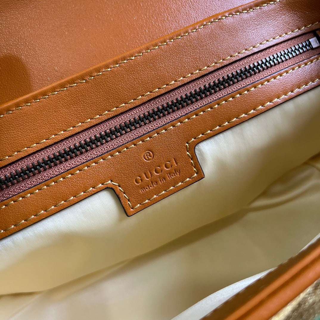 SAC GG MARMONT MOYEN 26 EN VELOURS DORÉ