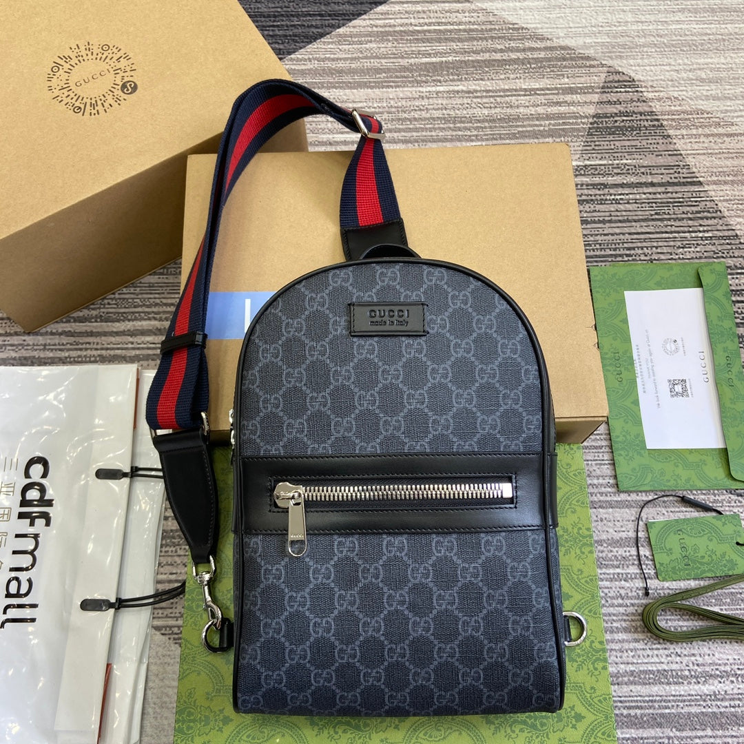 SAC BANDOULIÈRE GG 29 EN TOILE NOIRE